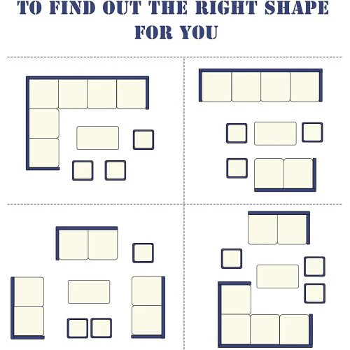 7-Pieces Outdoor Dining Sectional Sofa Set - Image 15