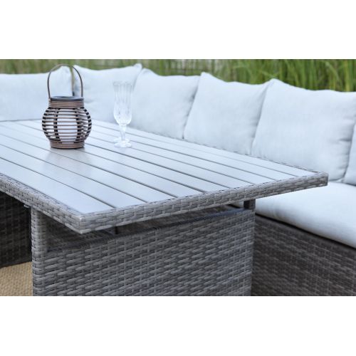 7-Pieces Outdoor Dining Sectional Sofa Set - Image 5