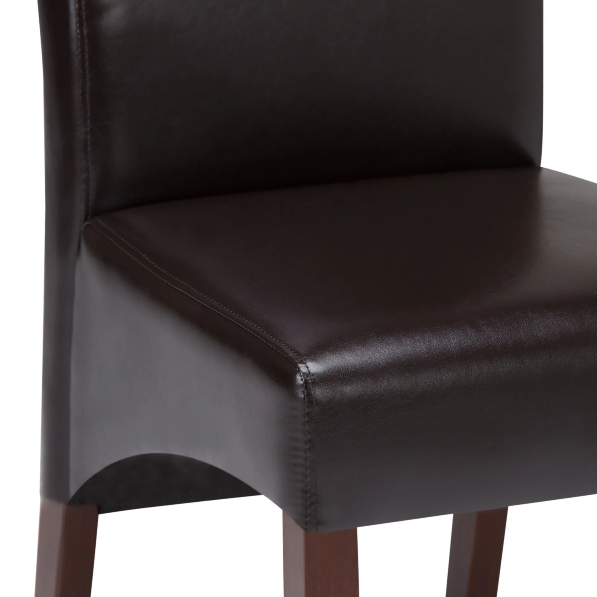 Aegis Faux Leather Dining Chair with Curved Top Detail, Set of 2 - Image 15