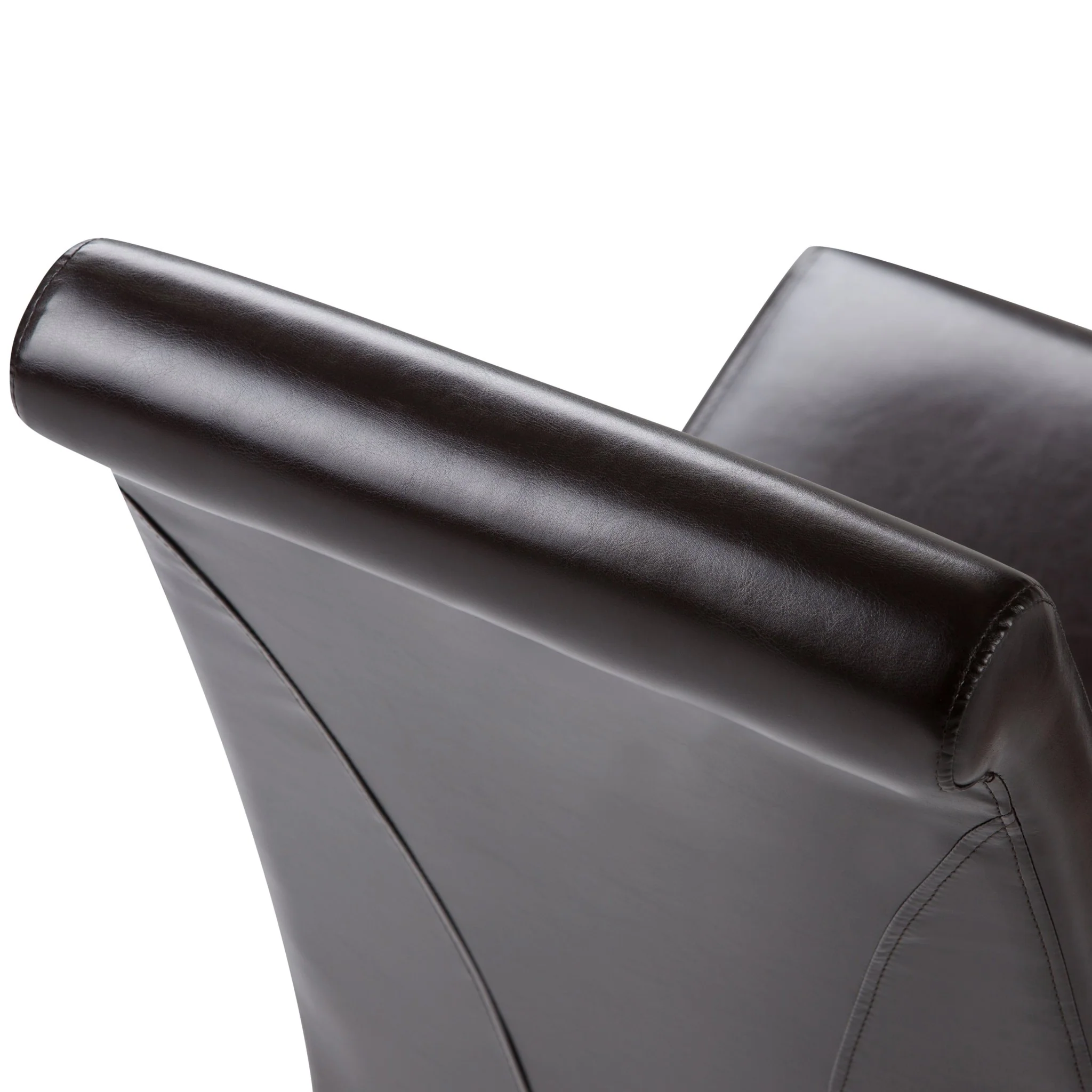 Aegis Faux Leather Dining Chair with Curved Top Detail, Set of 2 - Image 16