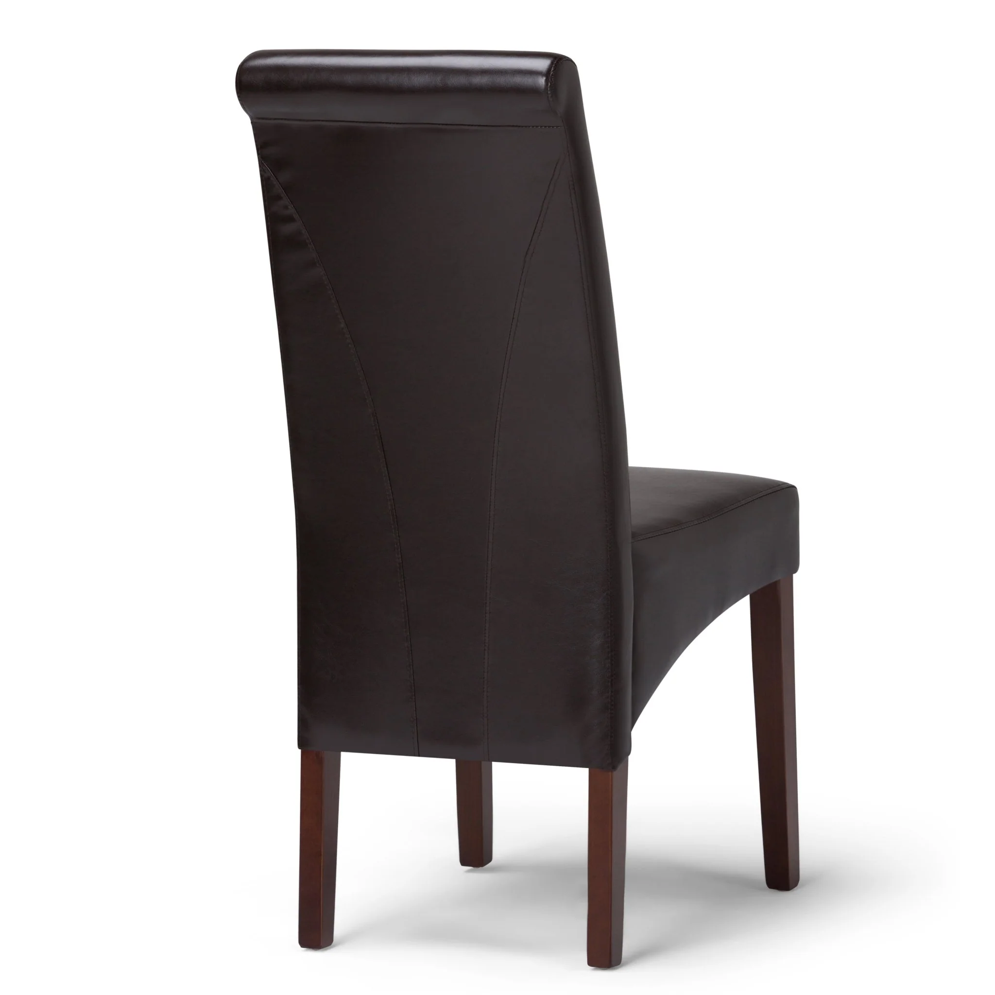 Aegis Faux Leather Dining Chair with Curved Top Detail, Set of 2 - Image 19