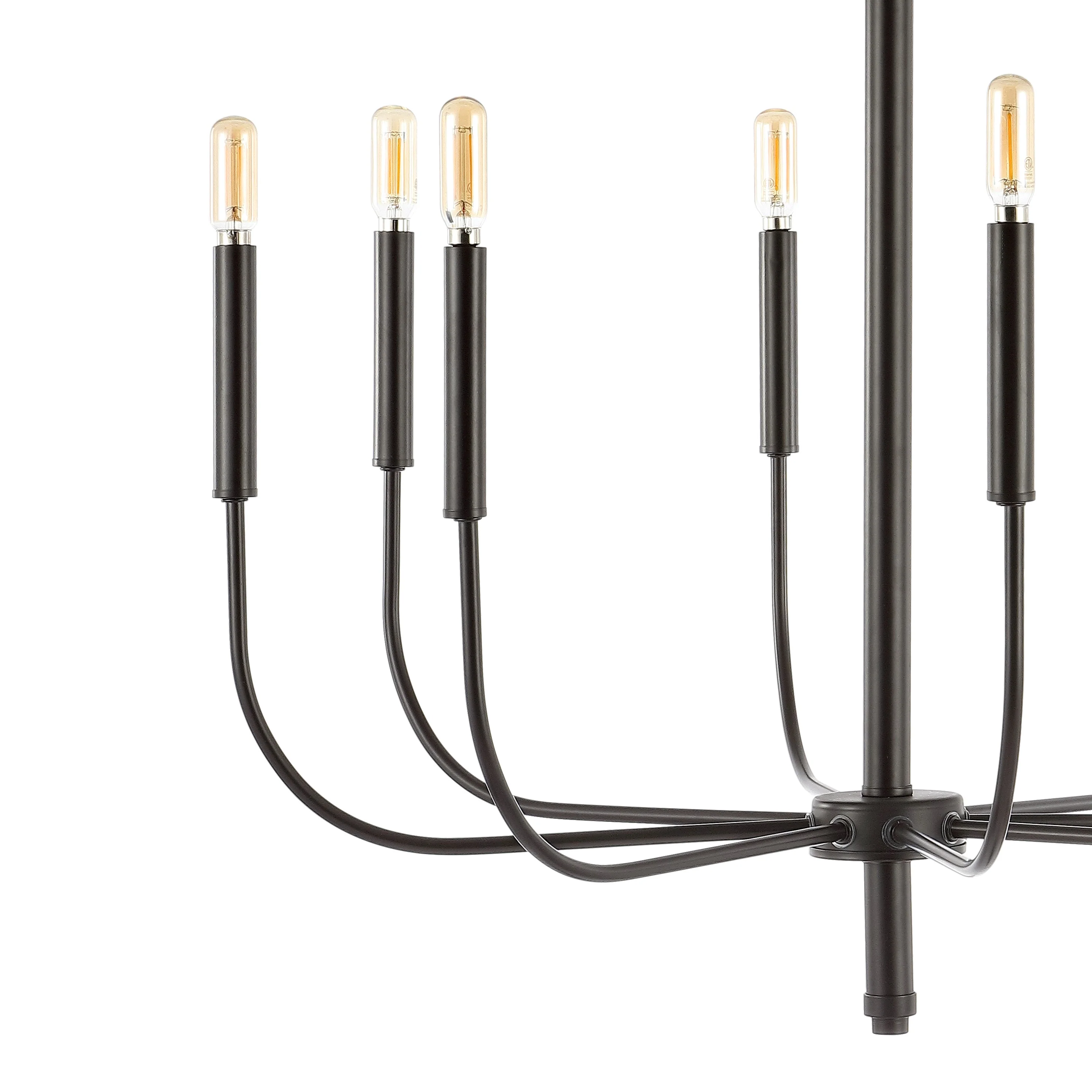 Amoros 8-Light Modern Mid-Century Iron LED Chandelier - Image 14