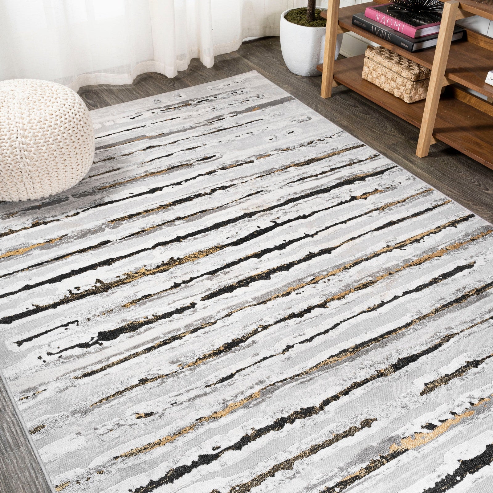 Batten Modern Stripe Area Rug - Image 4