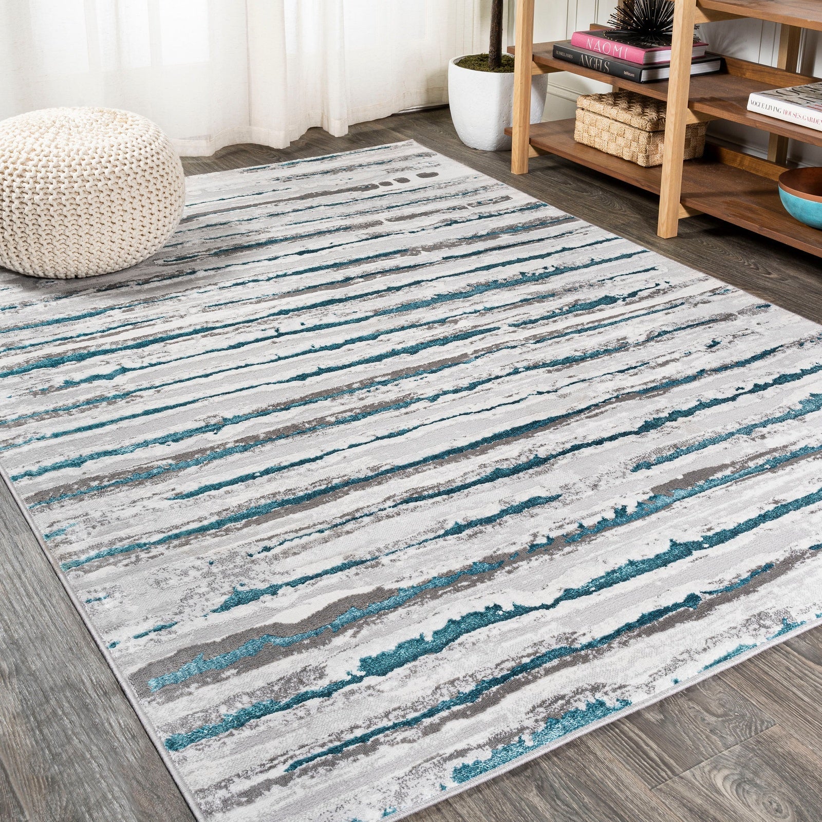 Batten Modern Stripe Area Rug - Image 8