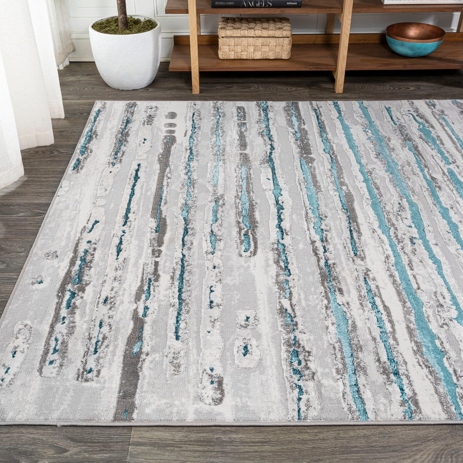 Batten Modern Stripe Area Rug - Image 9