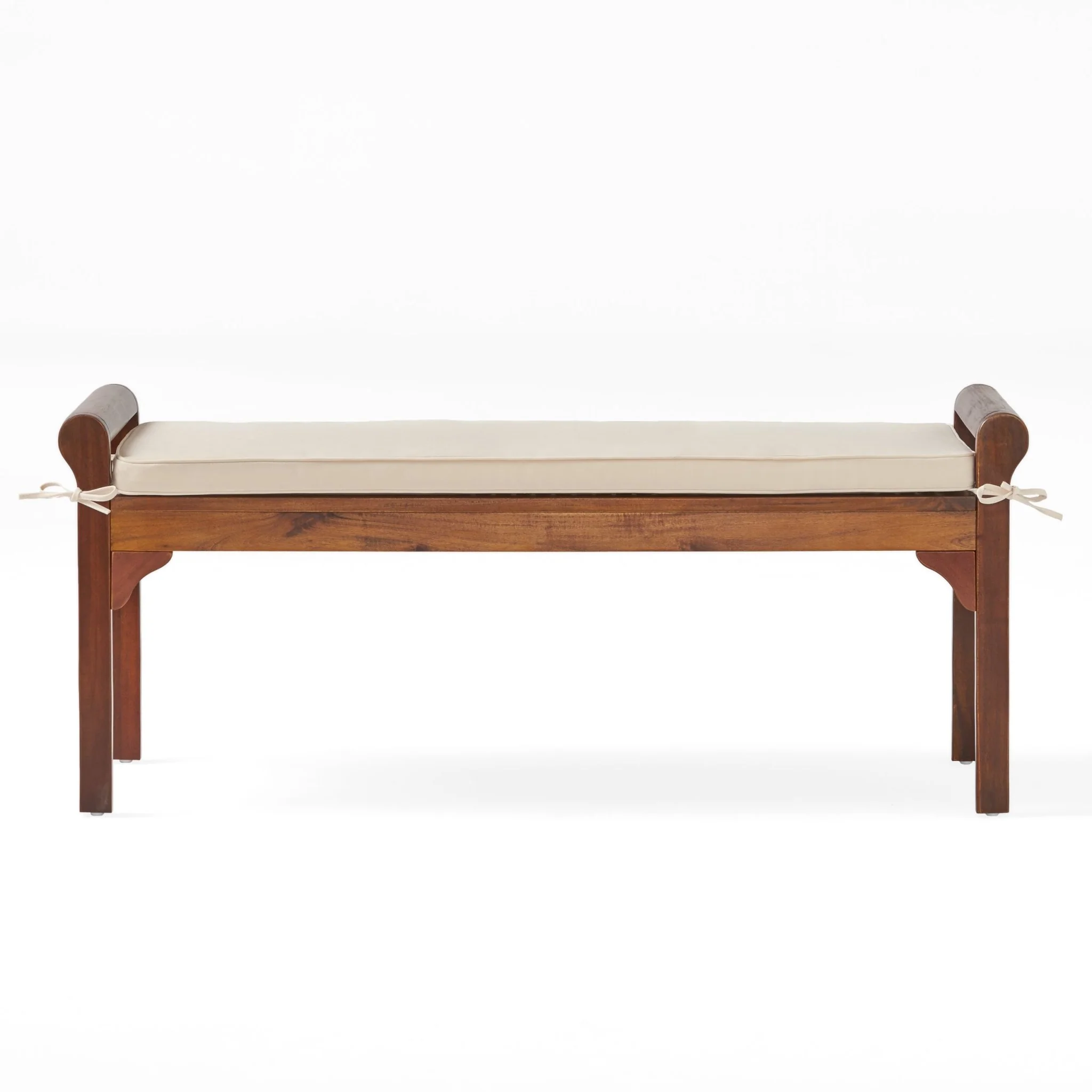 Bench with Cushion and Acacia Wood Frame - Image 4