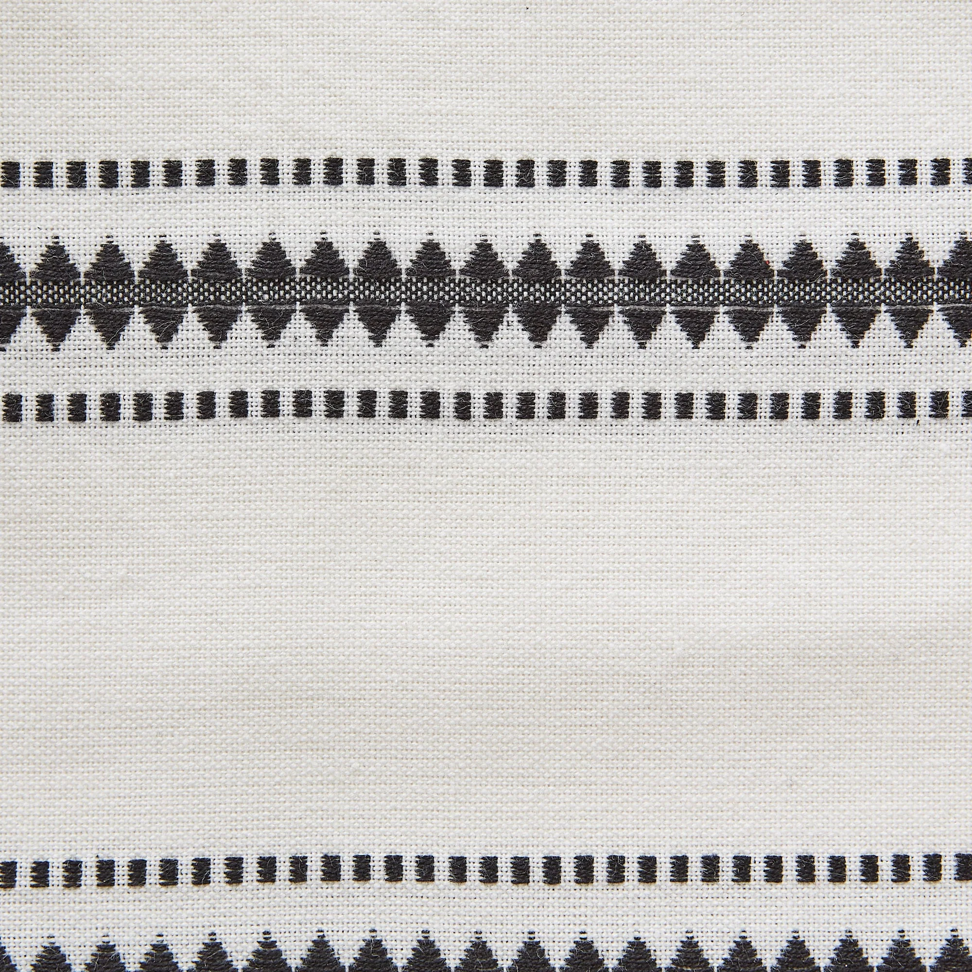 Black Zig Dobby Stripe Table Runner 14X108 - Image 5