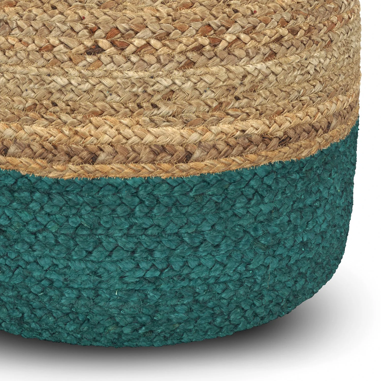 Blissara Multi-functional Round Pouf with Braided Jute - Image 13