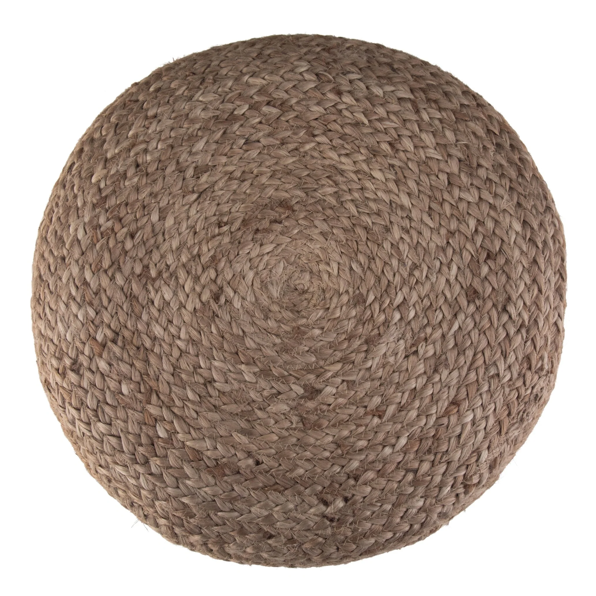 Blissara Multi-functional Round Pouf with Braided Jute - Image 4
