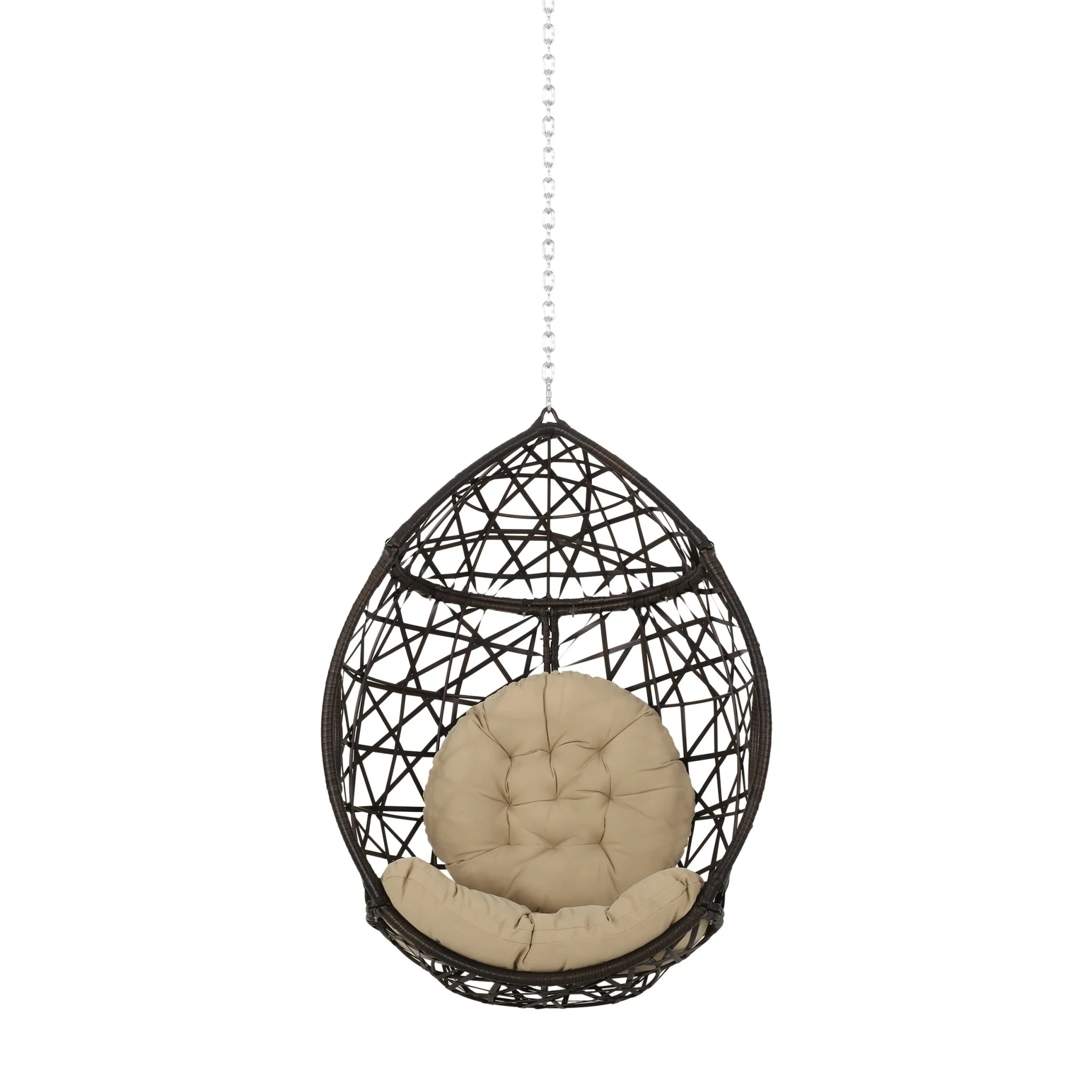 Celestia Outdoor Hanging Chair with 8ft Chain and Egg Shape - Image 3