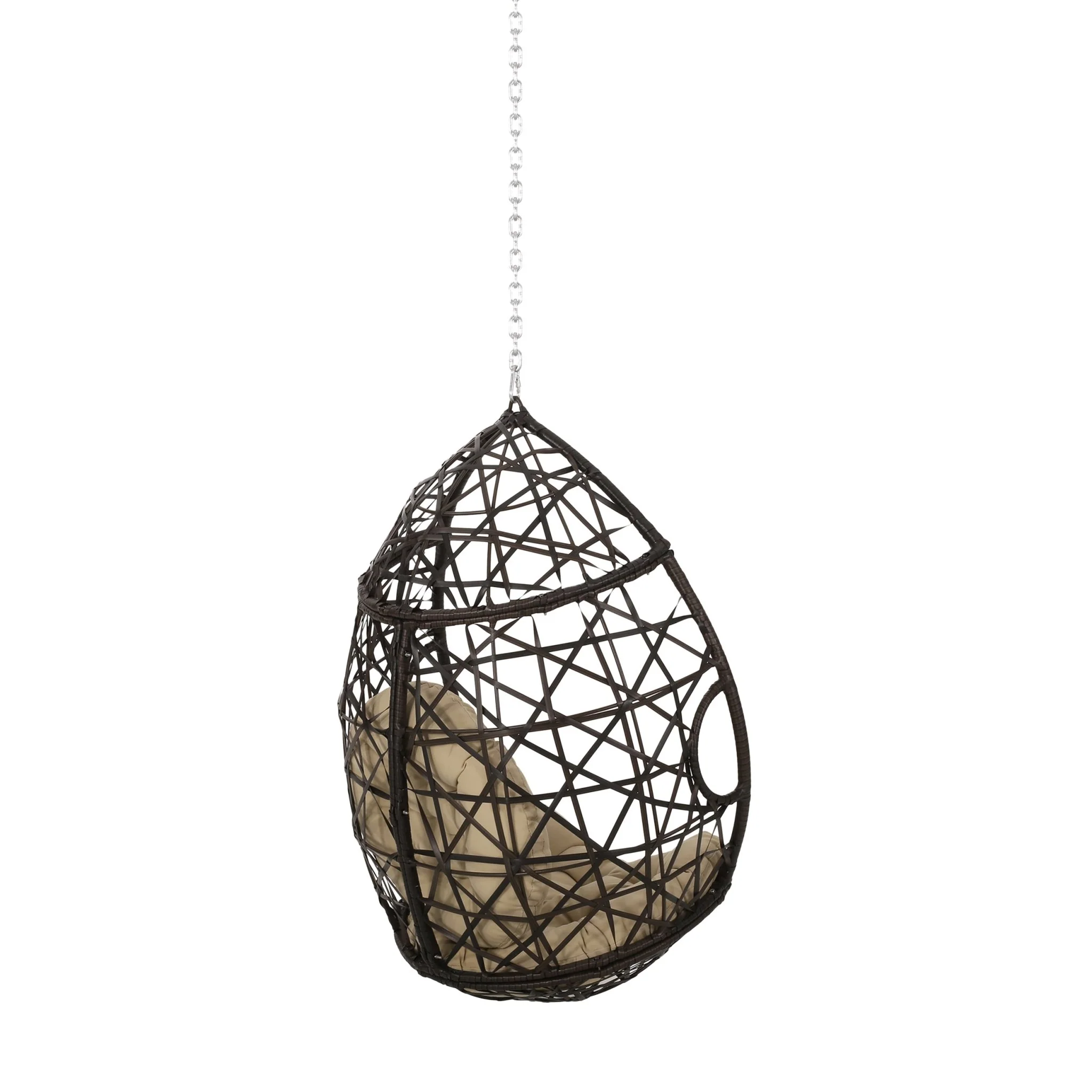 Celestia Outdoor Hanging Chair with 8ft Chain and Egg Shape - Image 5