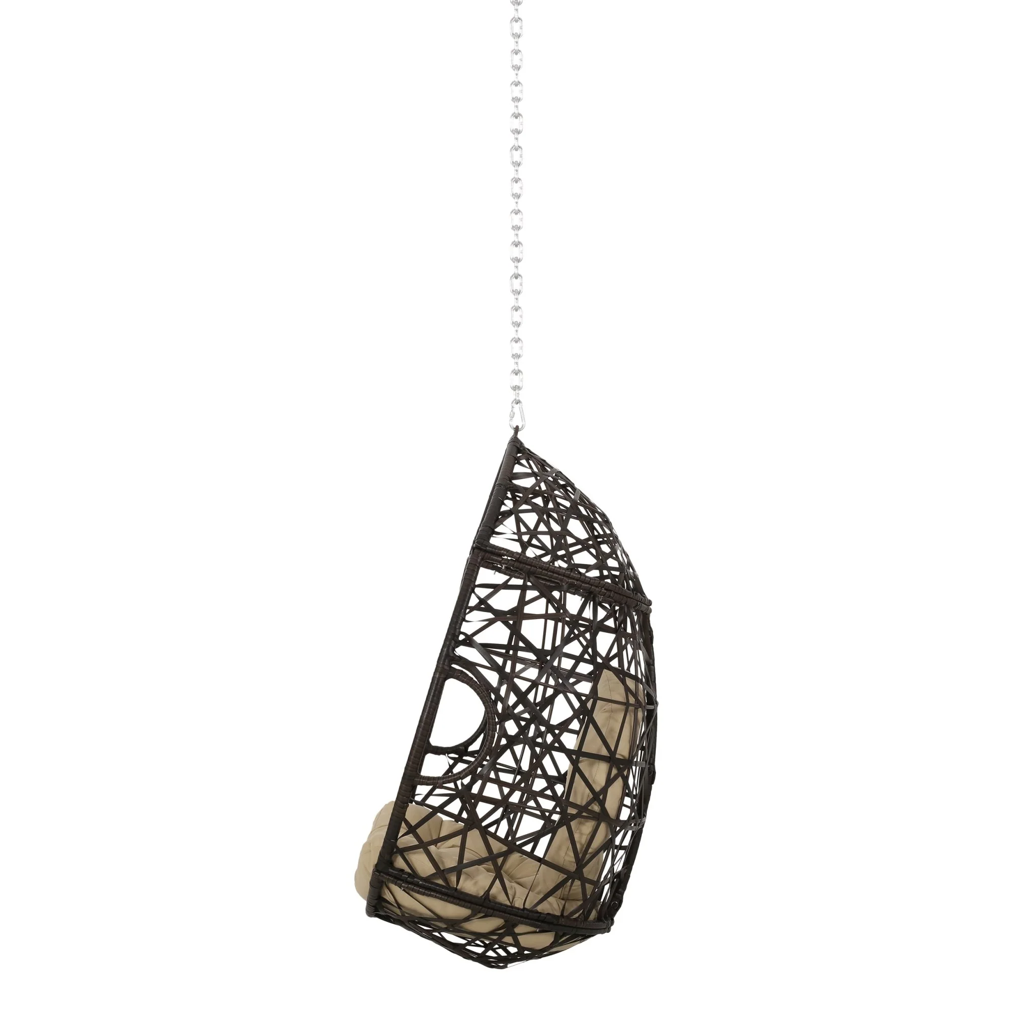 Celestia Outdoor Hanging Chair with 8ft Chain and Egg Shape - Image 6