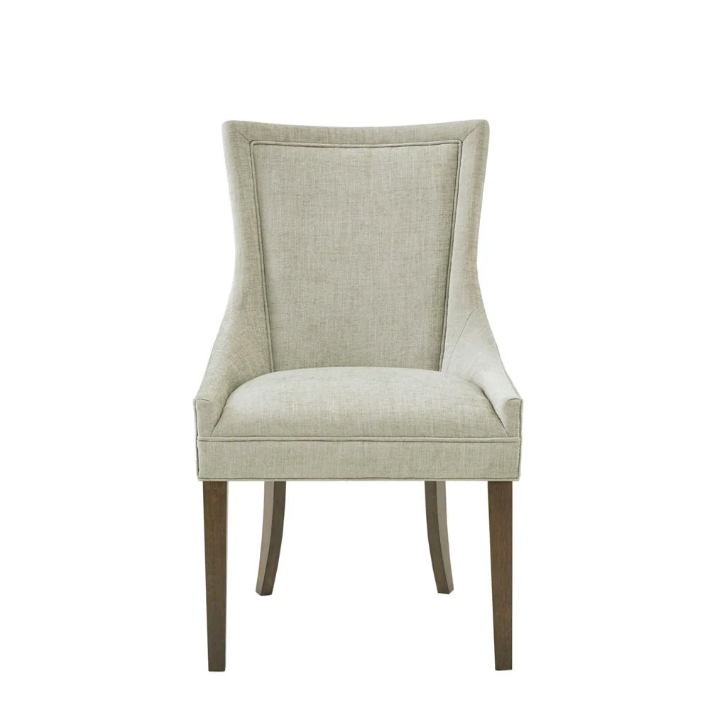 Dining Chair with High Back and Solid Wood Legs, Set of 2 - Image 5