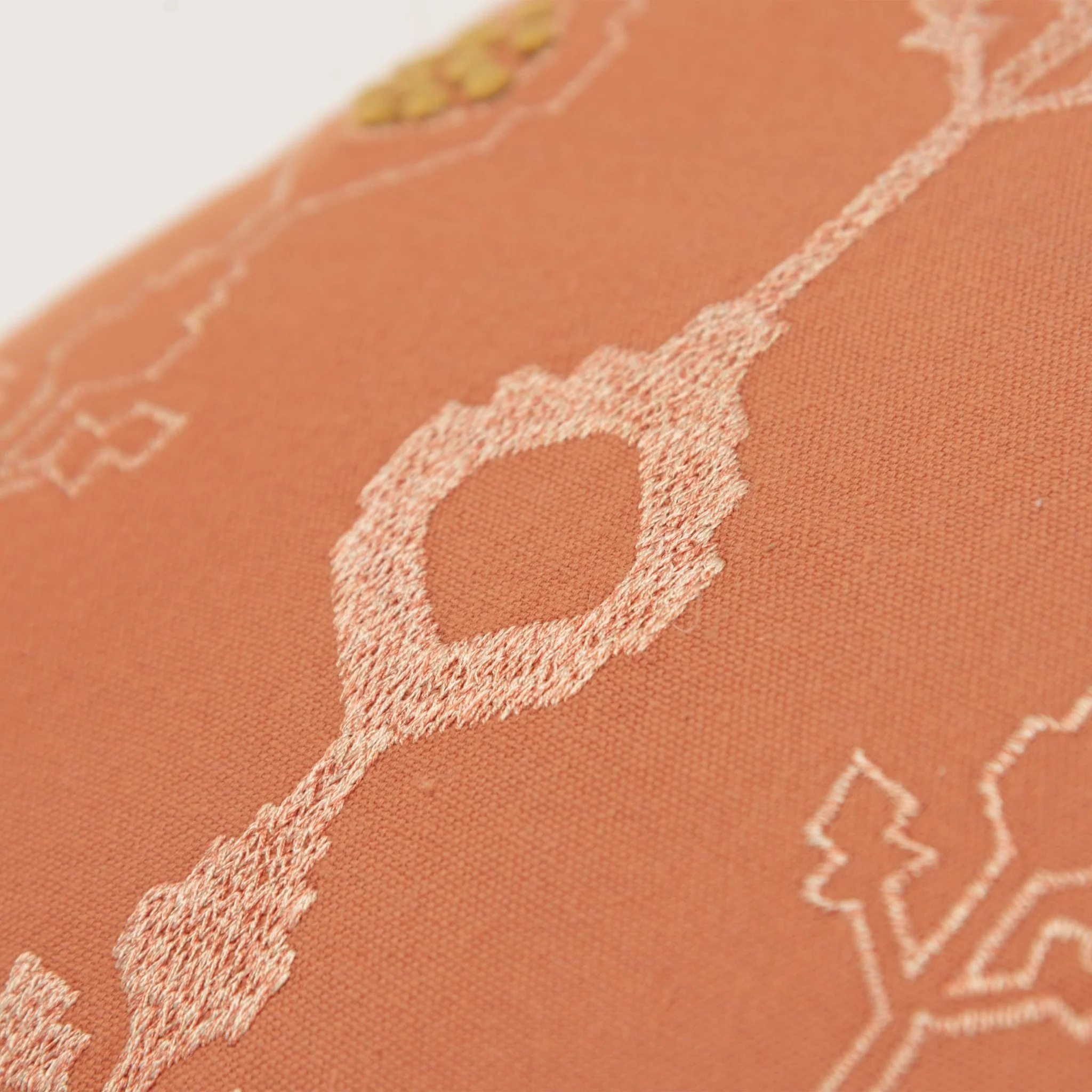 Embroidered Cotton Botanical  Decorative Throw Pillow - Image 4