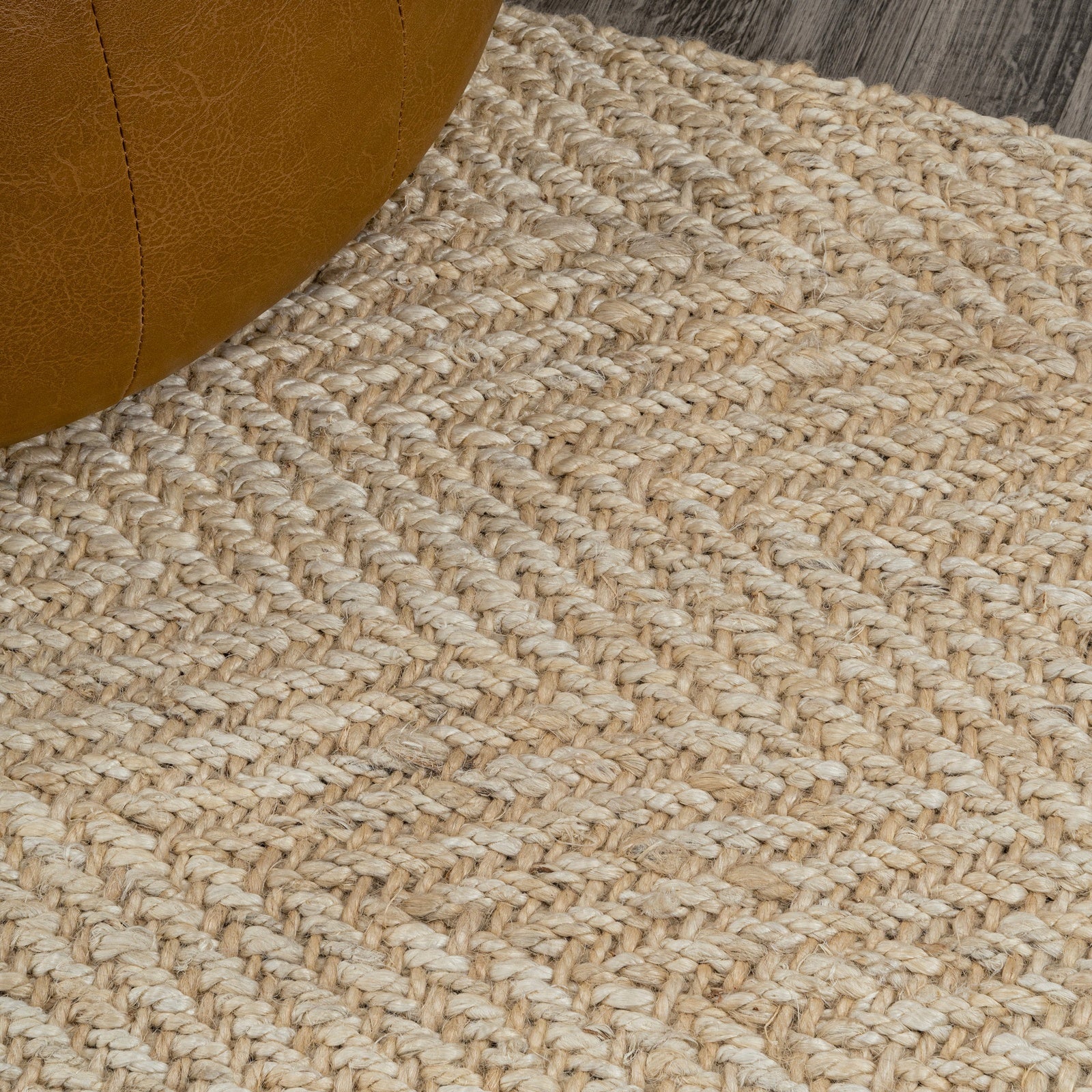 Espina Hand Woven Herringbone Chunky Jute Area Rug - Image 15