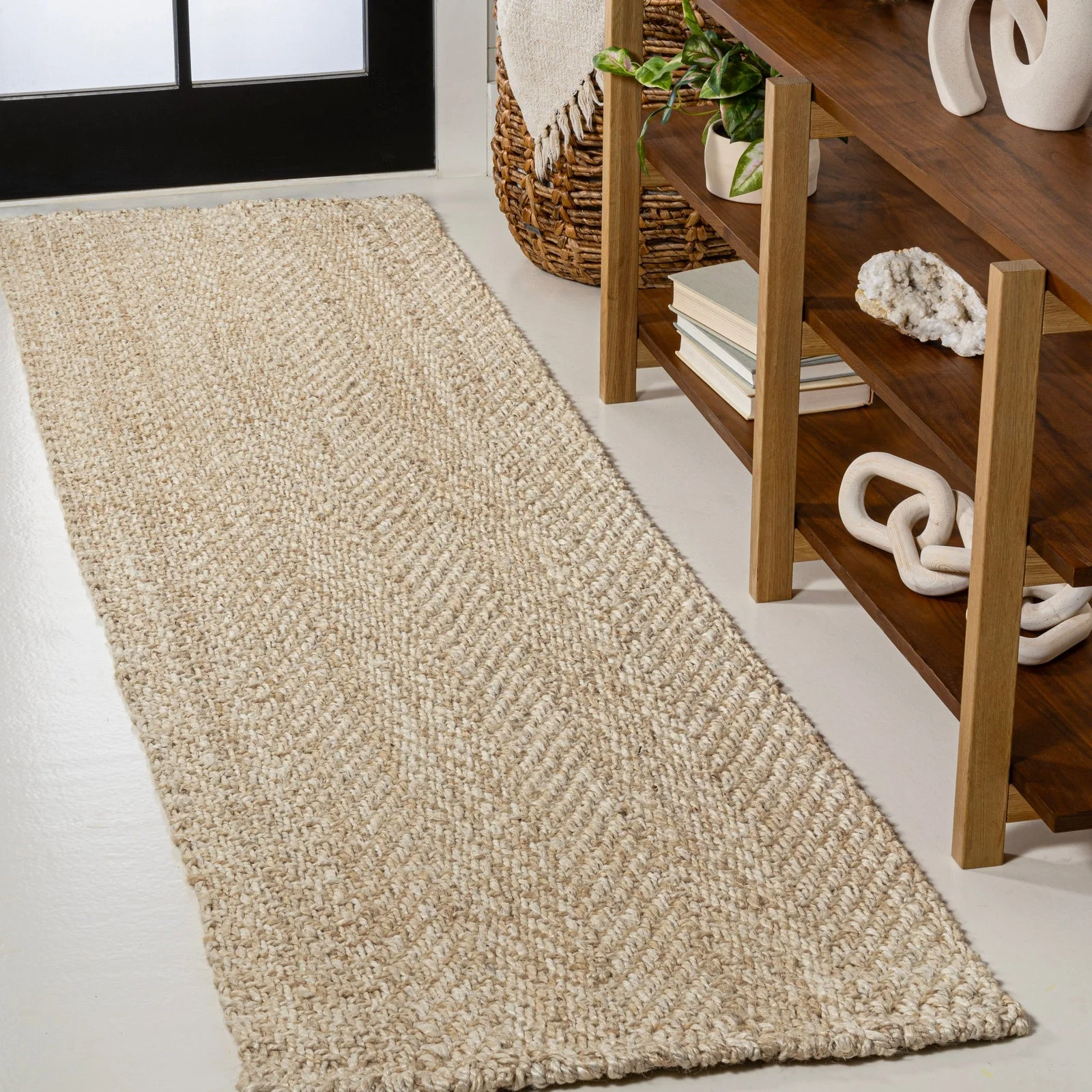 Espina Hand Woven Herringbone Chunky Jute Area Rug - Image 18