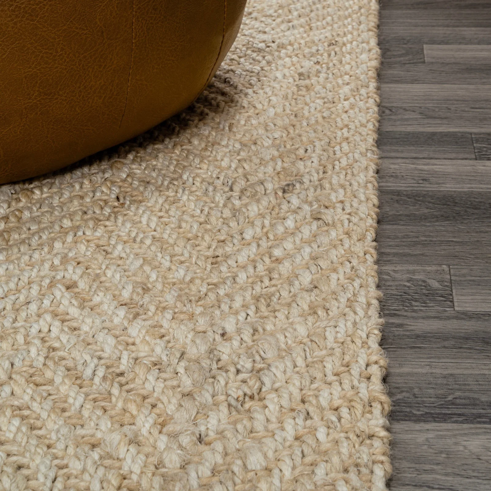 Espina Hand Woven Herringbone Chunky Jute Area Rug - Image 19