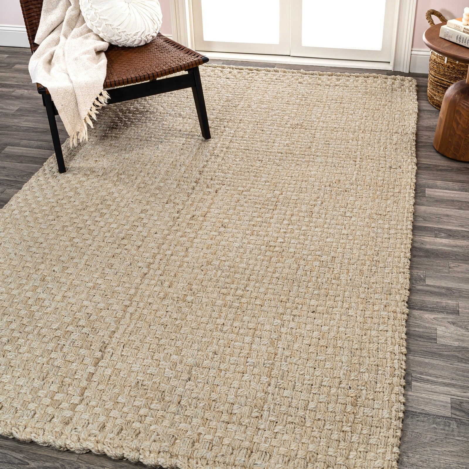 Estera Hand Woven Boucle Chunky Jute Area Rug - Image 12