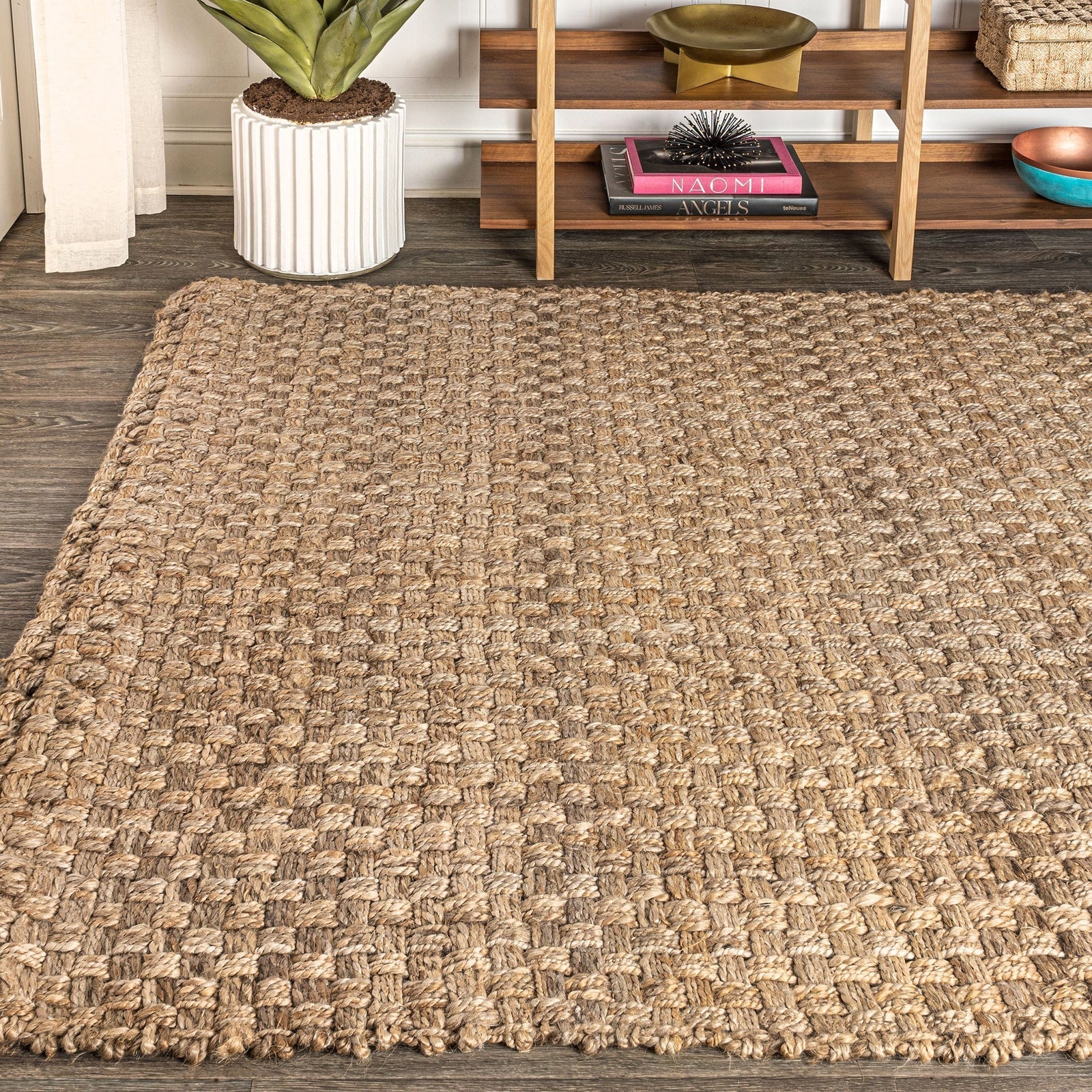 Estera Hand Woven Boucle Chunky Jute Area Rug - Image 3