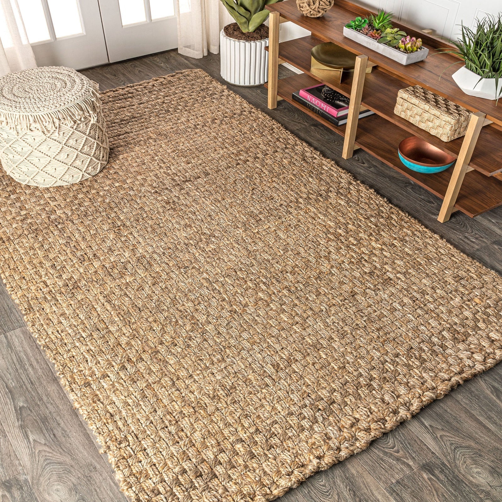 Estera Hand Woven Boucle Chunky Jute Area Rug - Image 4