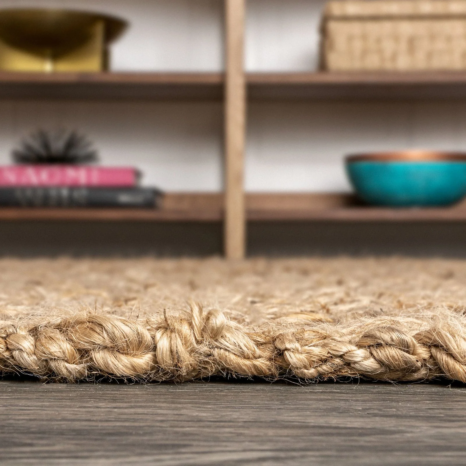 Estera Hand Woven Boucle Chunky Jute Area Rug - Image 6