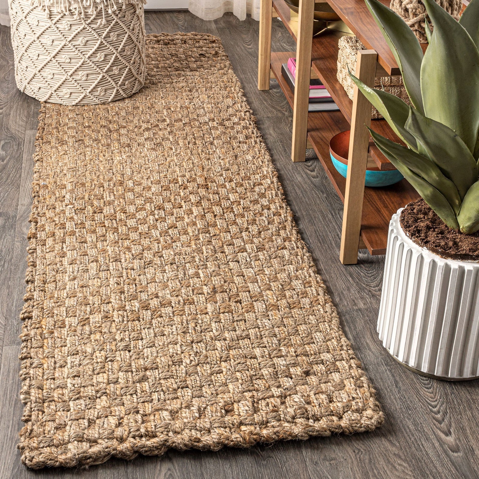Estera Hand Woven Boucle Chunky Jute Area Rug - Image 9