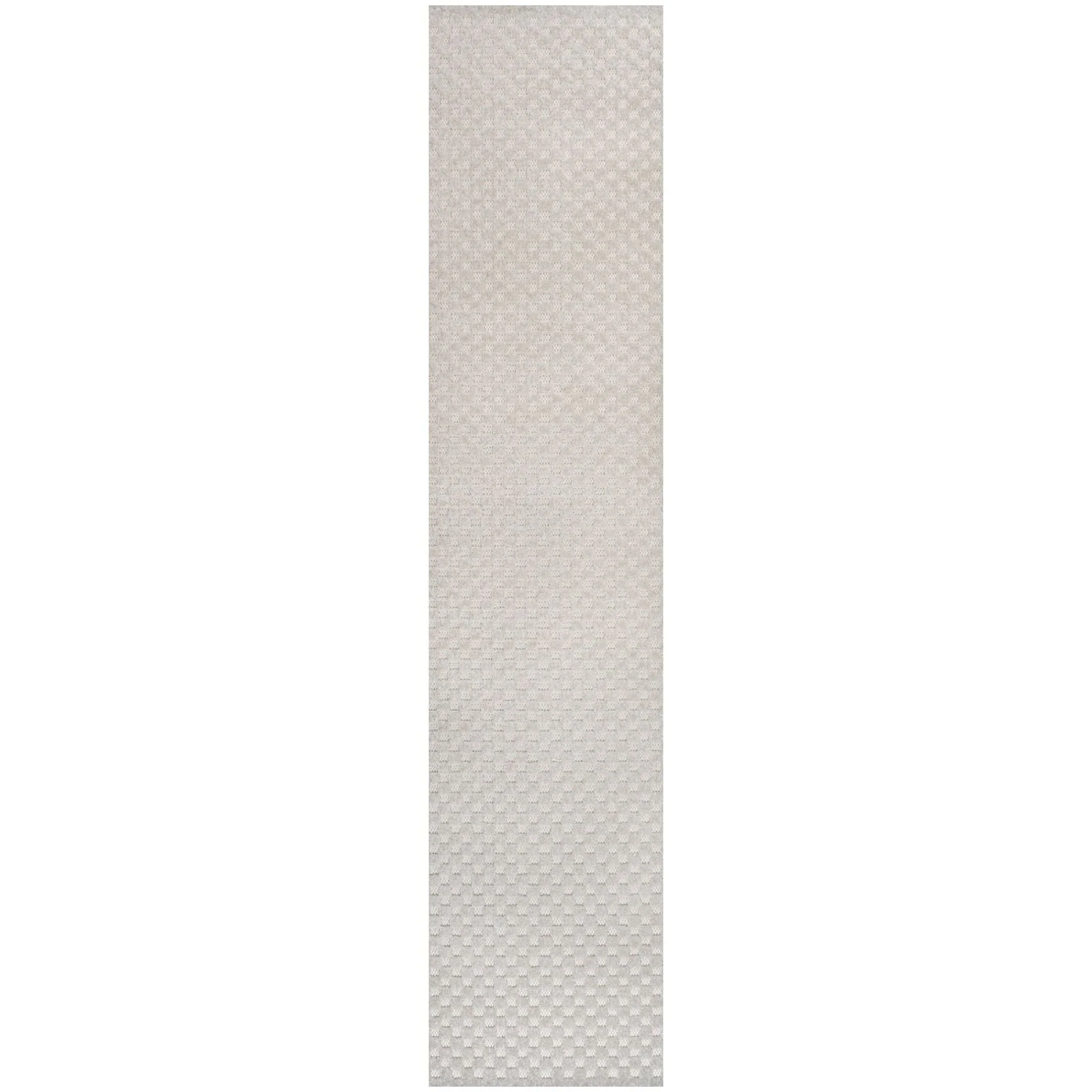 Finn High-Low Modern Minimalist Checkered Monotone Indoor/Outdoor Area Rug - Image 16