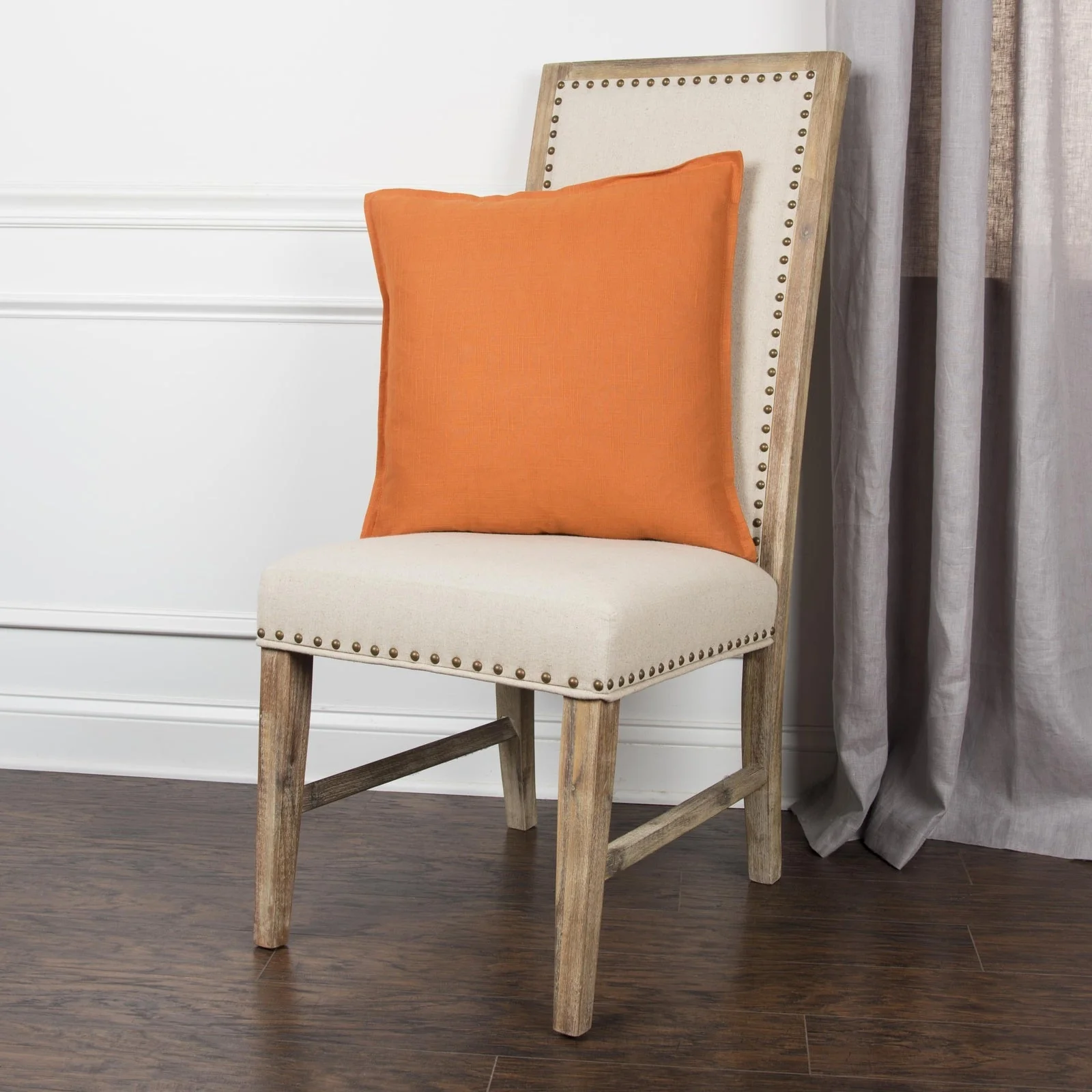 Flanged Cotton Solid Decorative Throw Pillow - Image 22