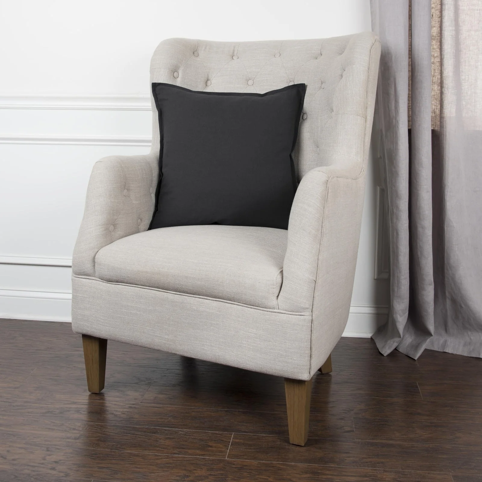 Flanged Cotton Solid Decorative Throw Pillow - Image 4