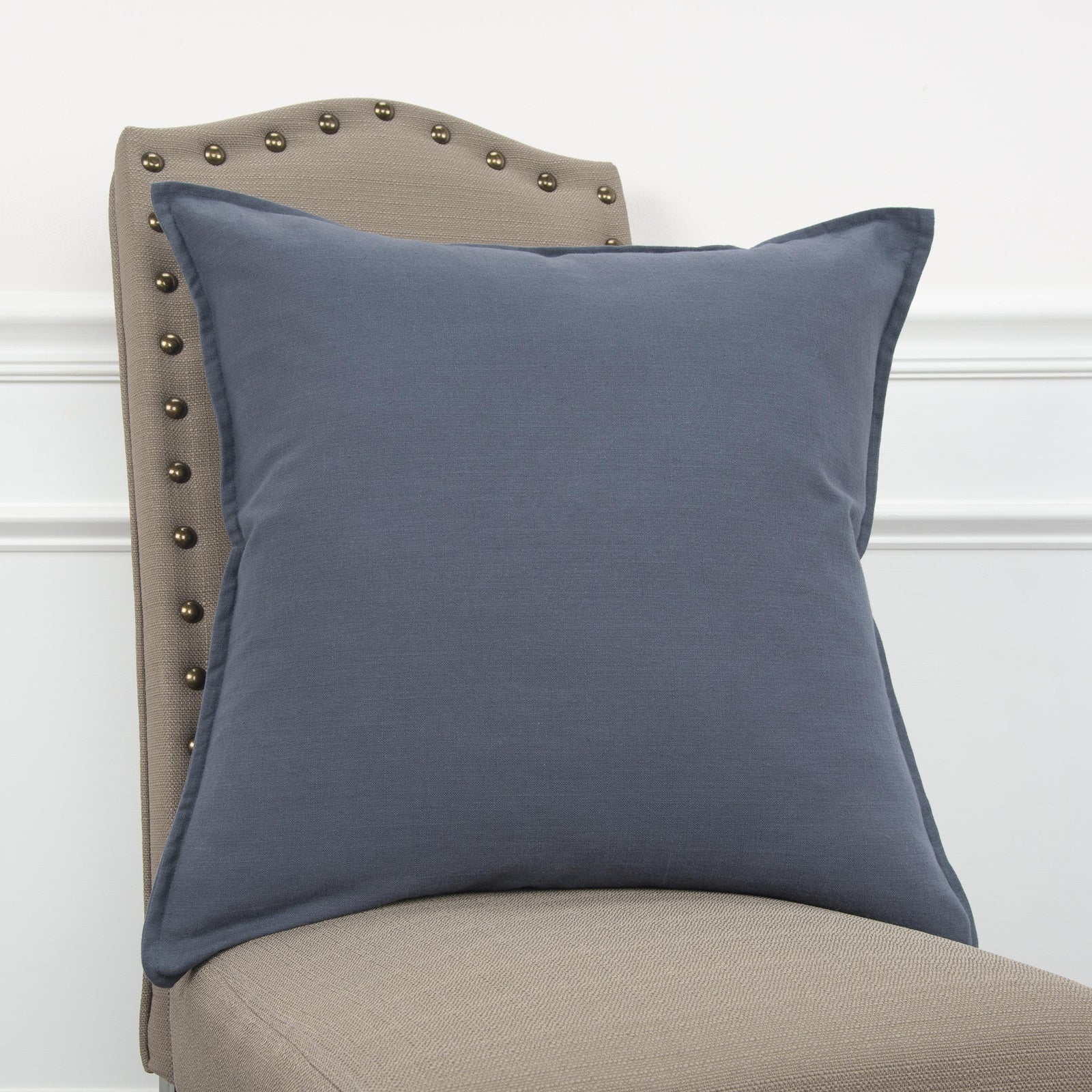 Flanged Cotton Solid Decorative Throw Pillow - Image 7