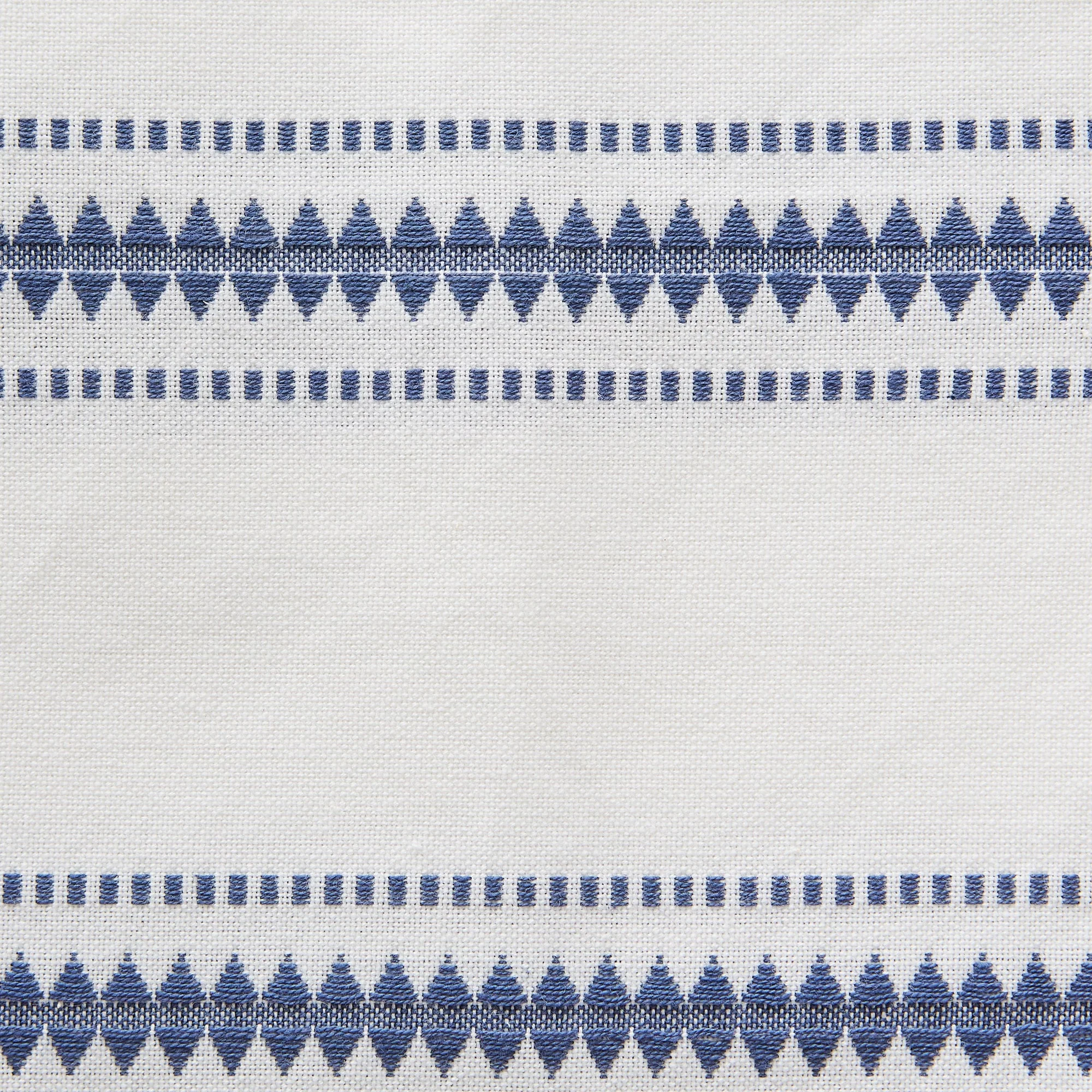 French Blue Zig Dobby Stripe Napkins, Set Of 6 - Image 4
