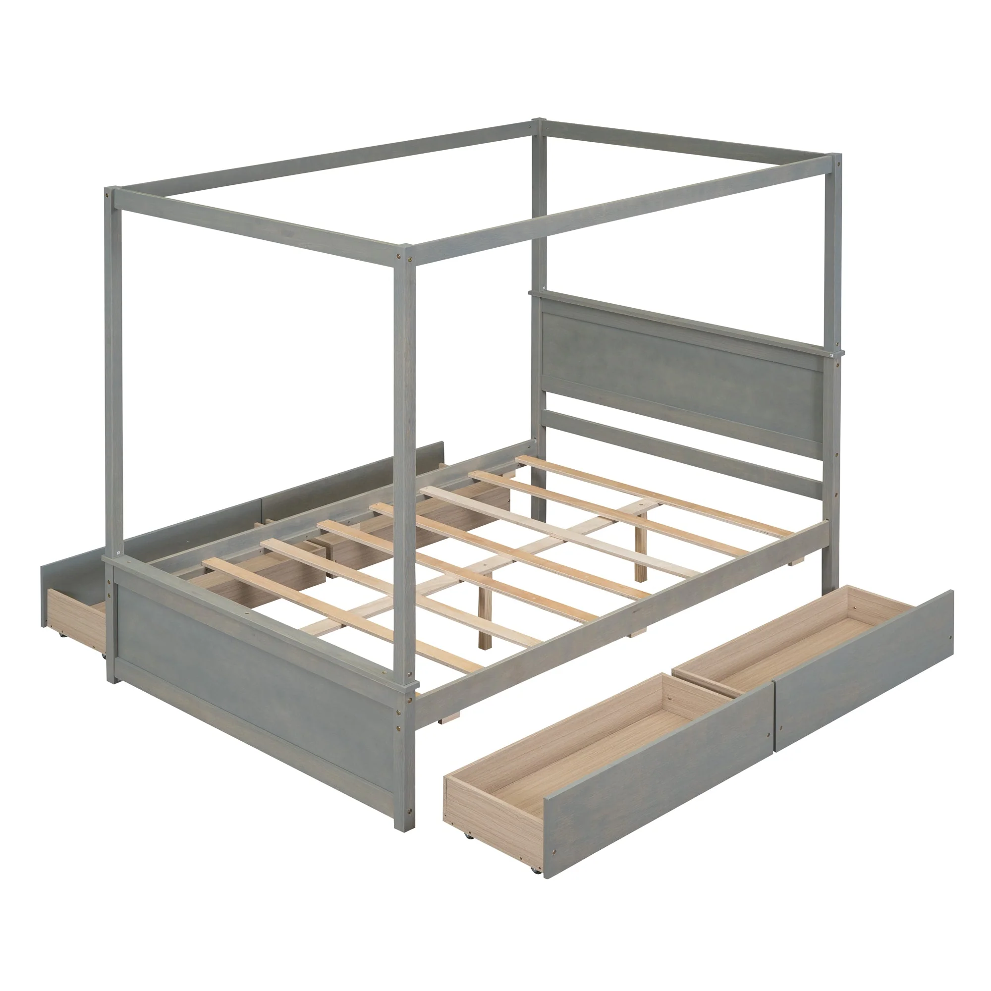 Grant Canopy Bed with Four Drawers - Image 12