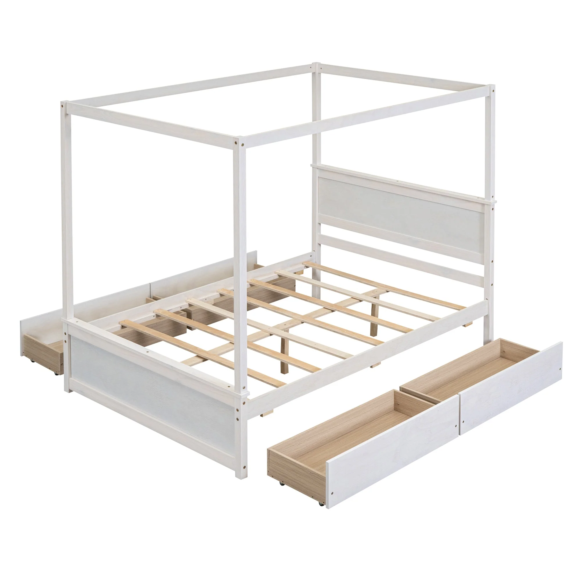 Grant Canopy Bed with Four Drawers - Image 21