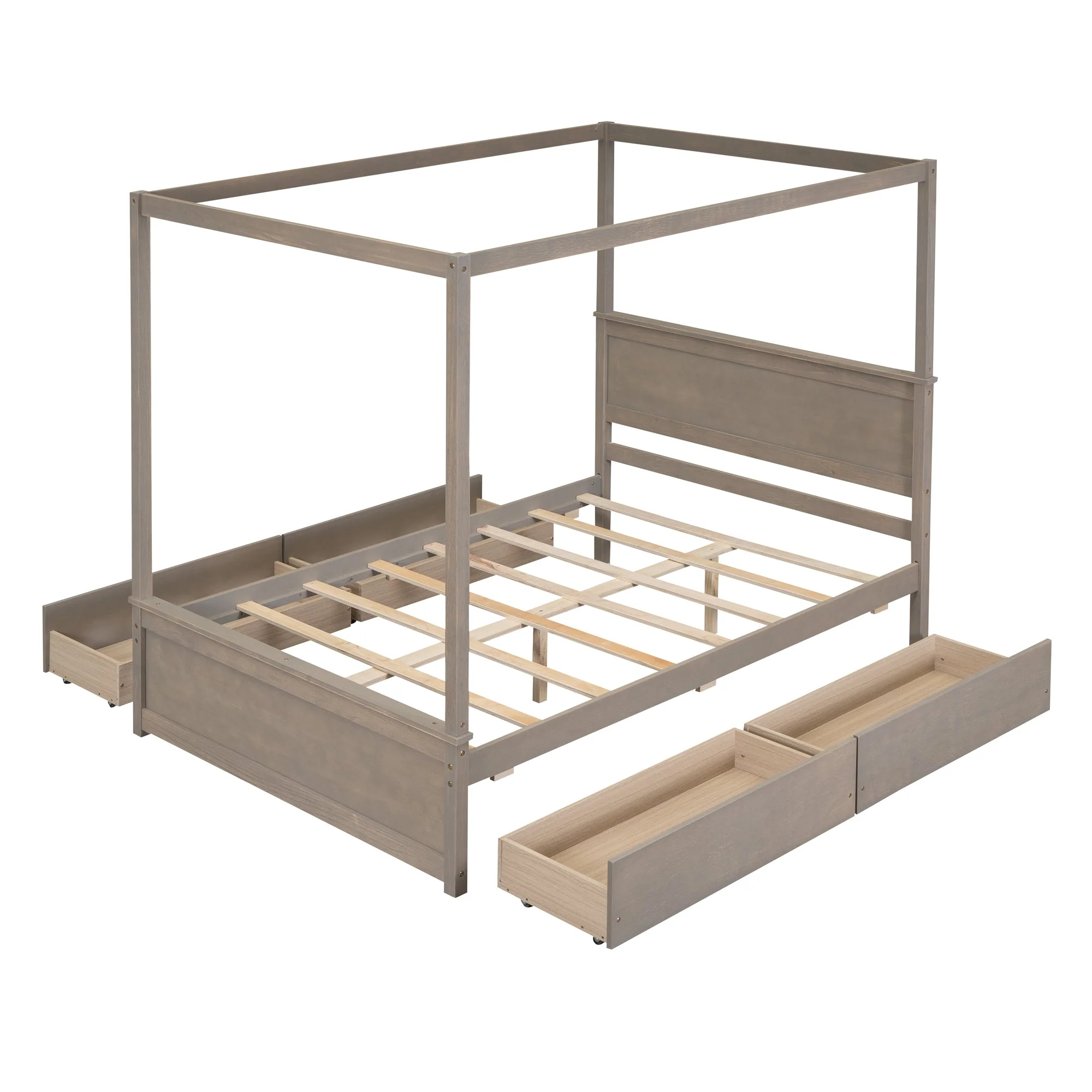 Grant Canopy Bed with Four Drawers - Image 4