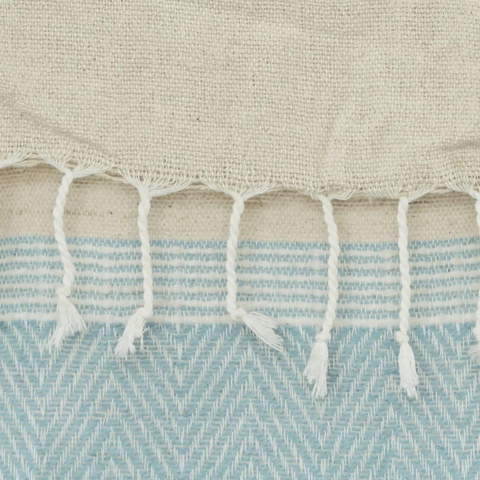 Hand loomed Stripe And Chevron 90% Cotton, 10% Acrylic Throw - Image 29