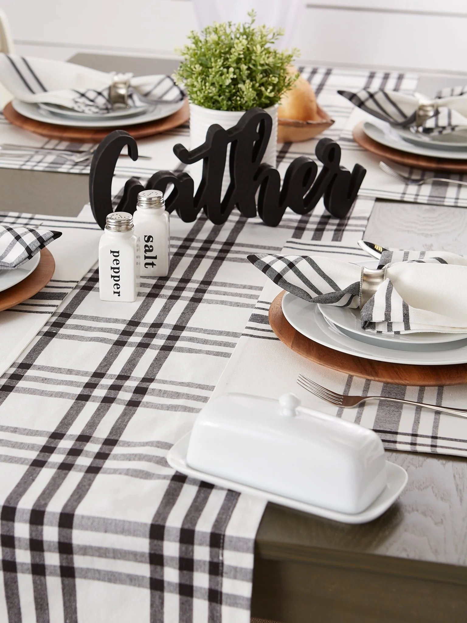 Homestead Plaid Table Runner 14X72 - Image 5