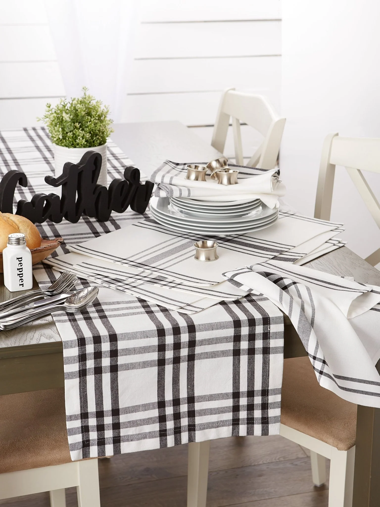 Homestead Plaid Table Runner 14X72 - Image 9