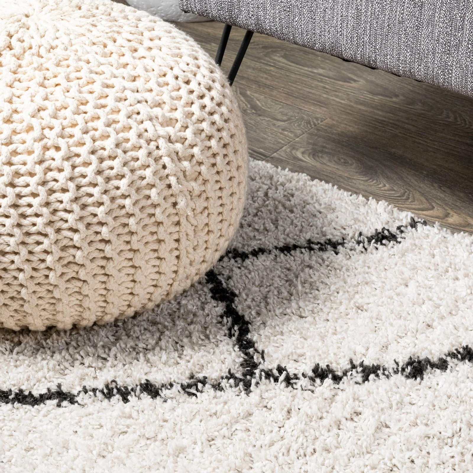 Inca Moroccan Diamond Shag Area Rug - Image 10