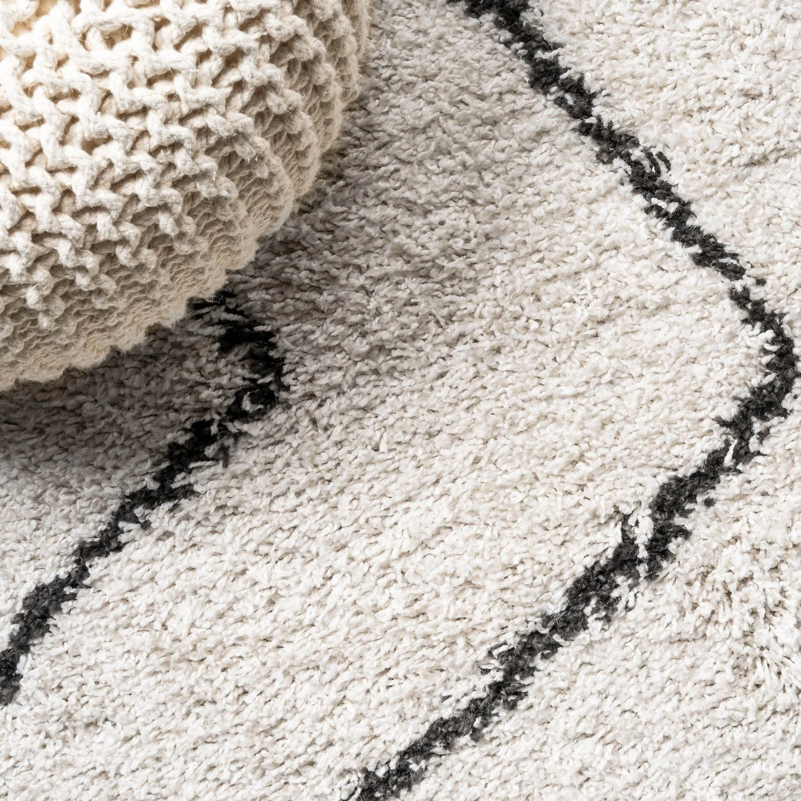 Inca Moroccan Diamond Shag Area Rug - Image 5