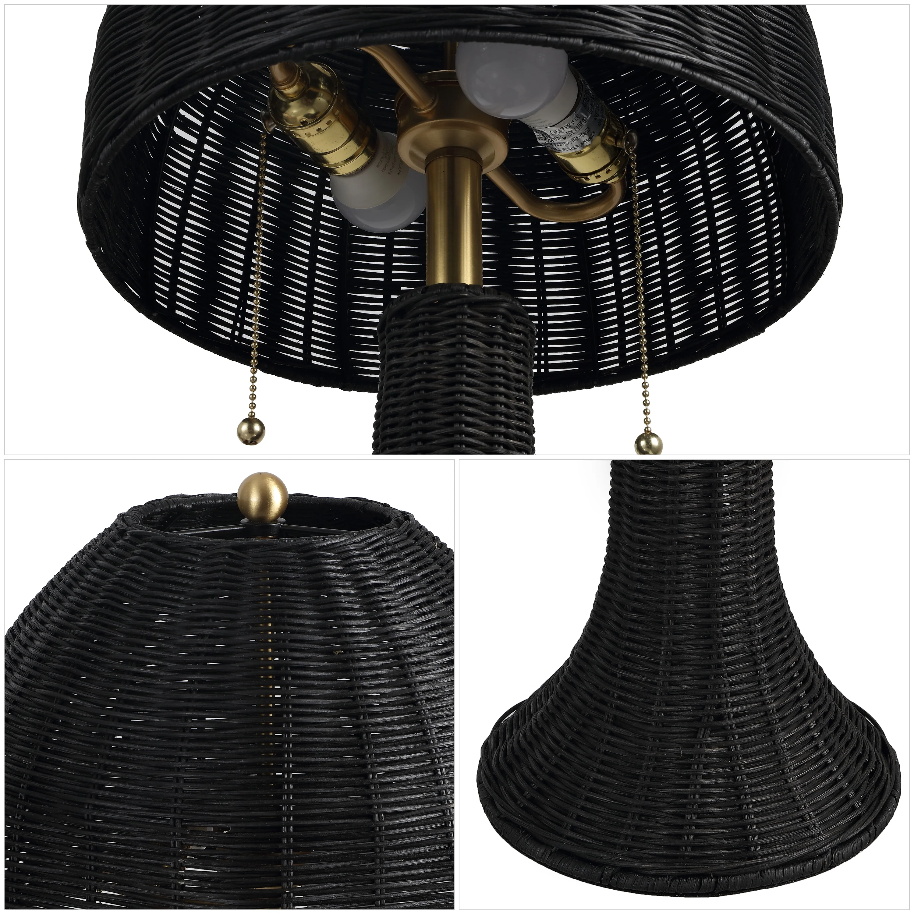 Joanie Bohemian Rustic Iron LED Table Lamp - Image 10