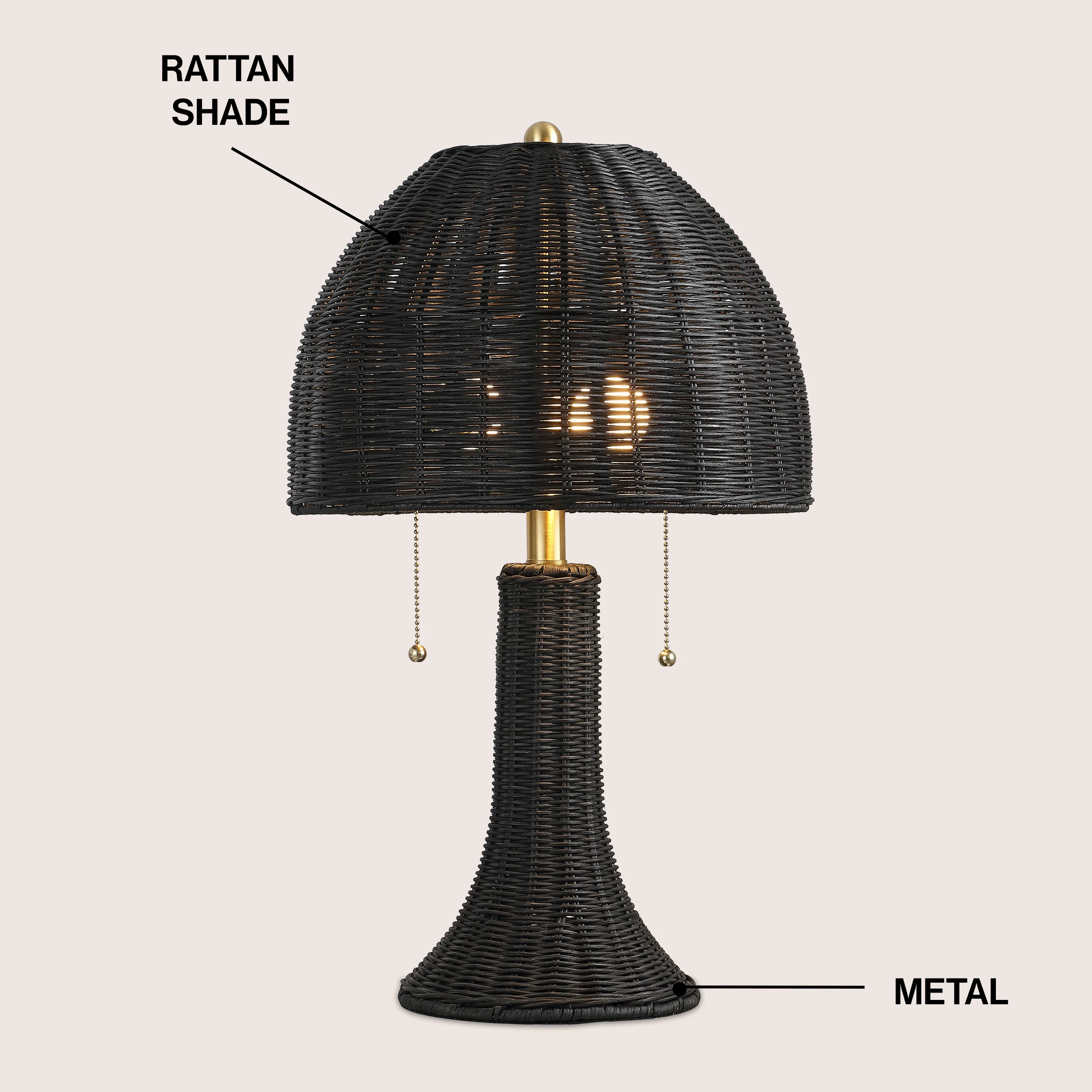 Joanie Bohemian Rustic Iron LED Table Lamp - Image 12