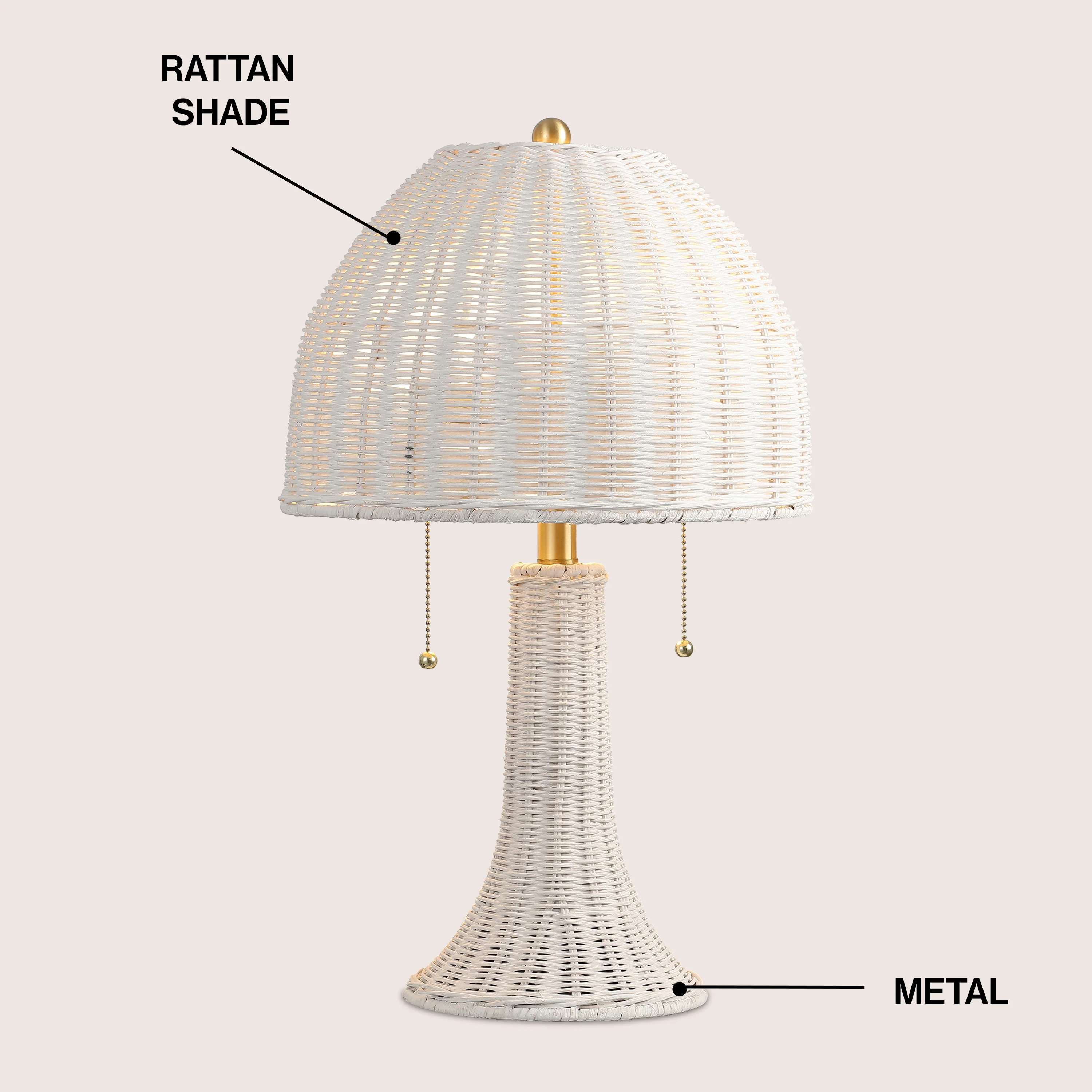 Joanie Bohemian Rustic Iron LED Table Lamp - Image 16