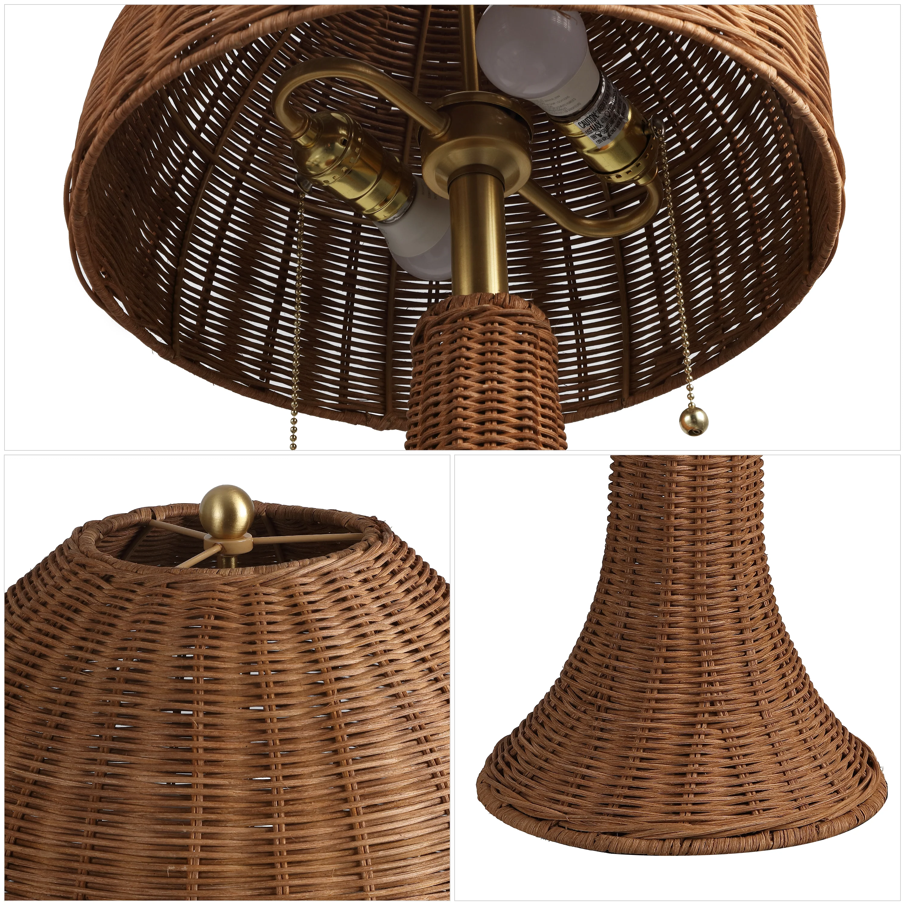 Joanie Bohemian Rustic Iron LED Table Lamp - Image 5