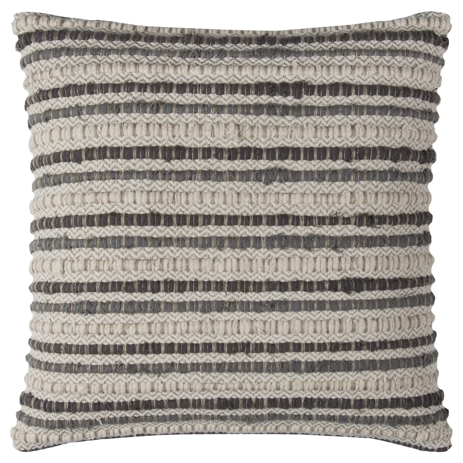 Knife Edge Woven Stripe Decorative Throw Pillow - Image 11
