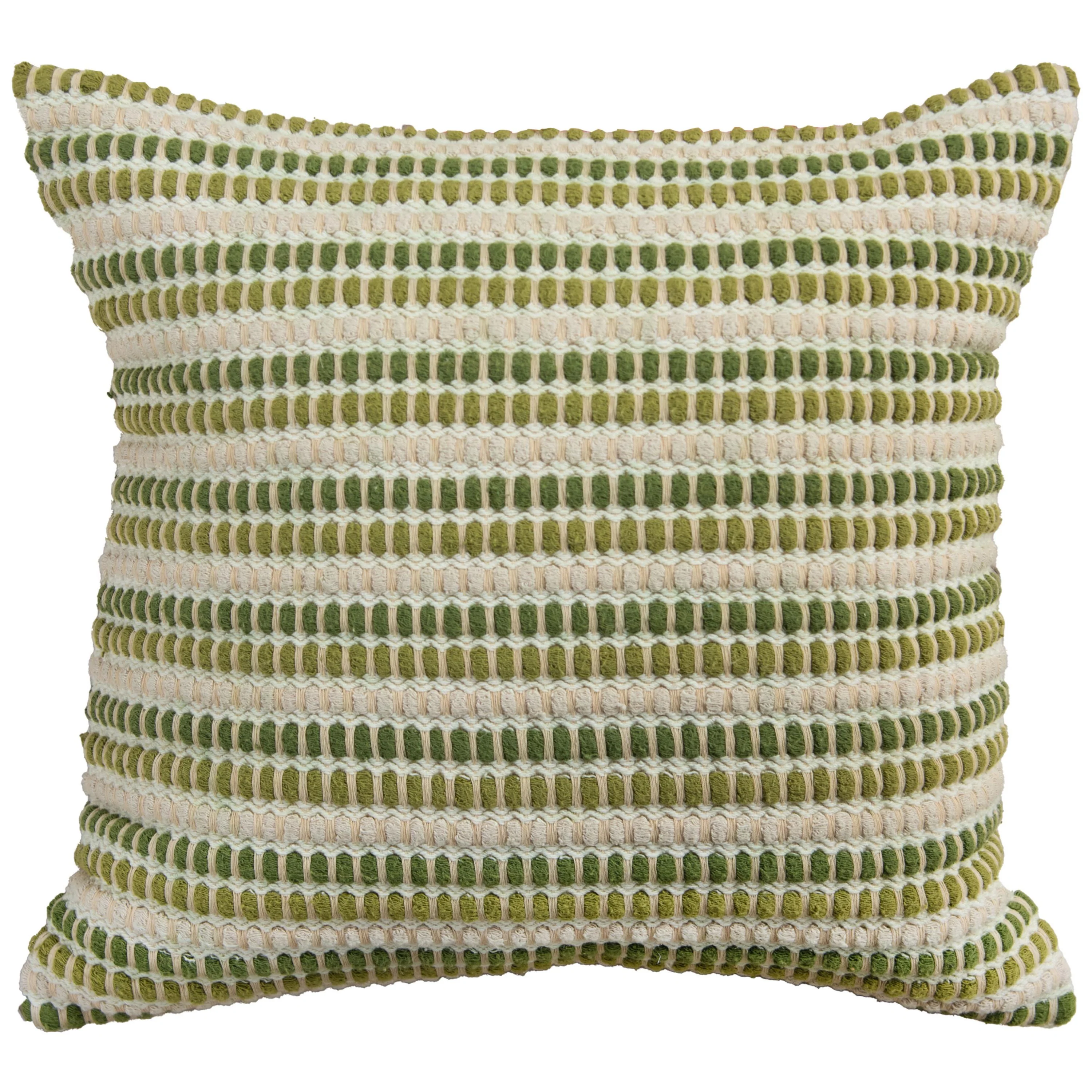 Knife Edge Woven Stripe Decorative Throw Pillow - Image 5