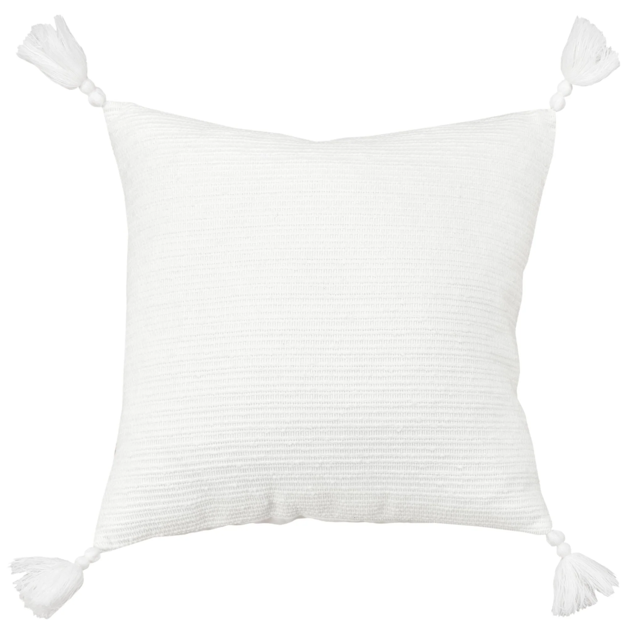 Knife Edged Woven Cotton Solid Stripe Decorative Throw Pillow - Image 23