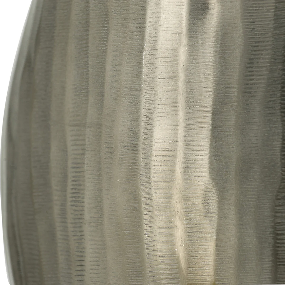 Large Aluminum Layered Chisel Oval Vase - Image 5