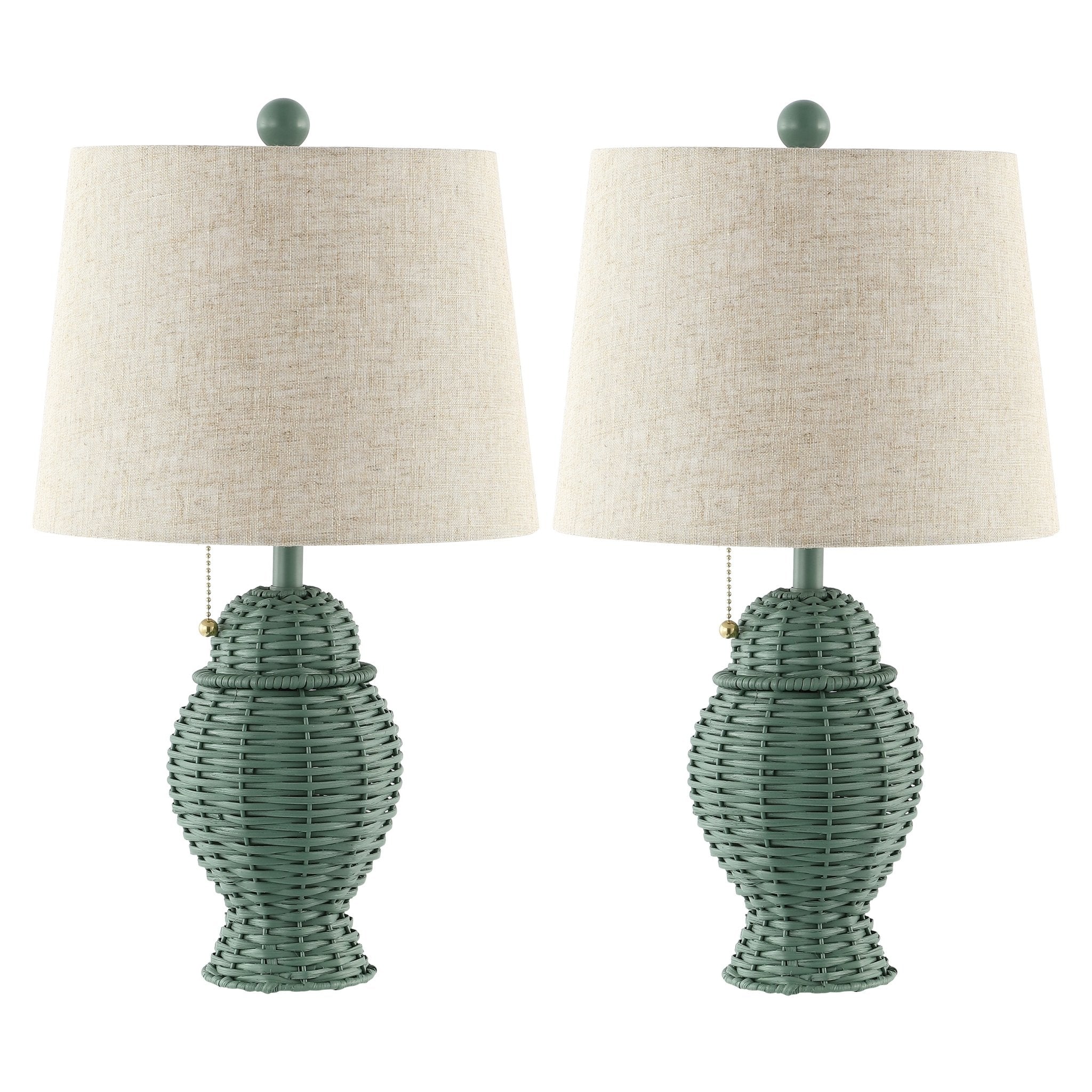 Margie Wicker Bohemian Rustic Iron LED Table Lamp - Image 15