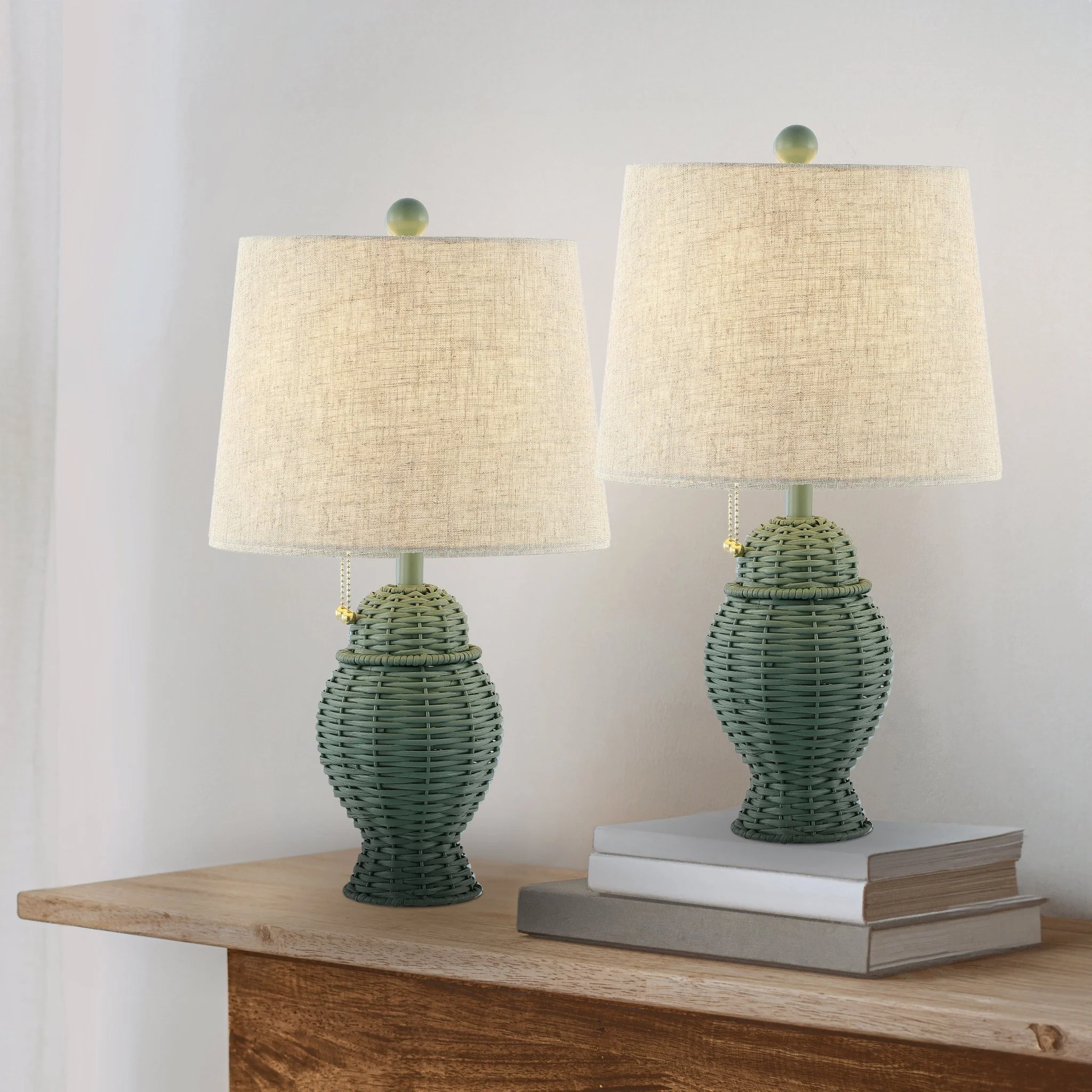 Margie Wicker Bohemian Rustic Iron LED Table Lamp - Image 20