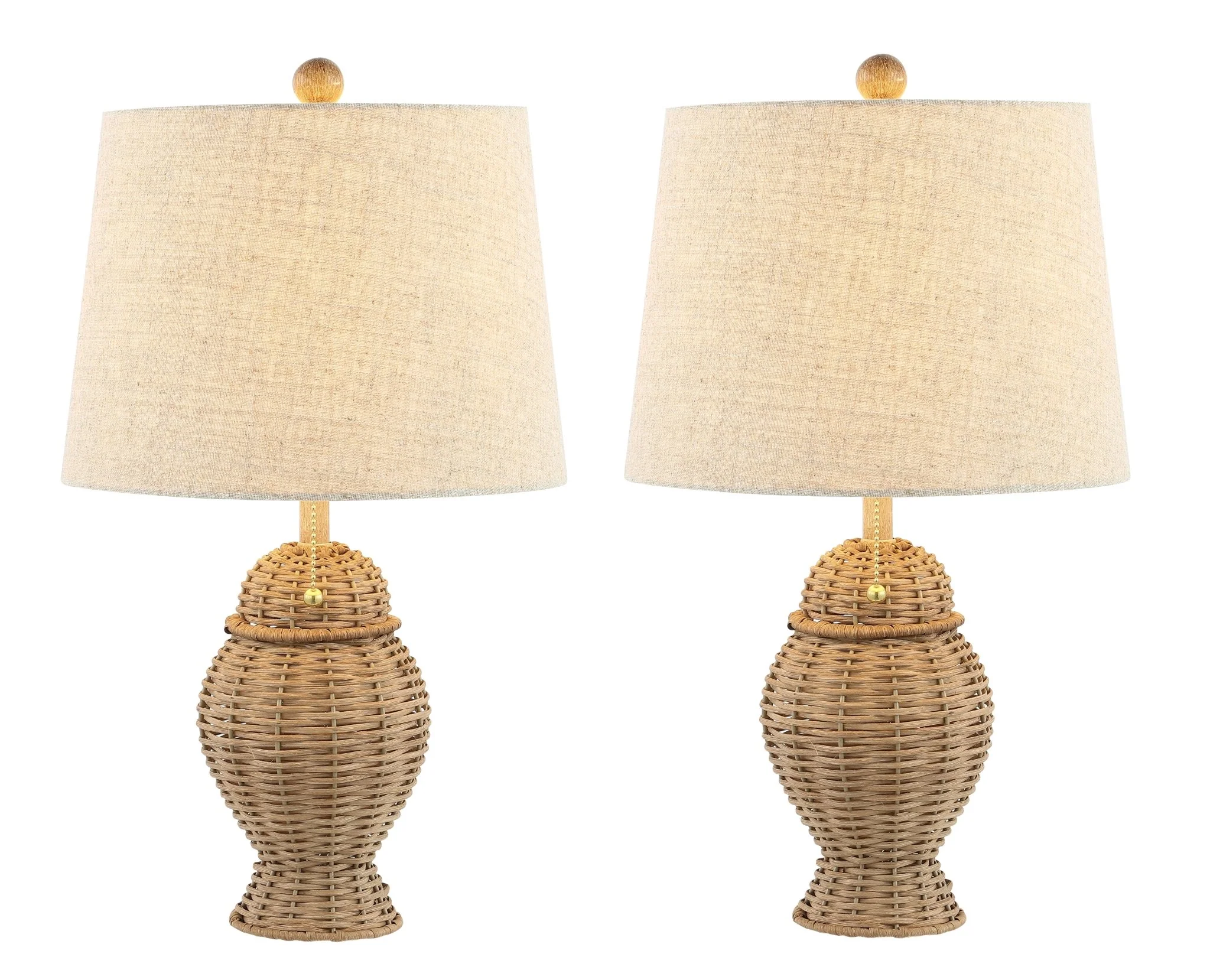 Margie Wicker Bohemian Rustic Iron LED Table Lamp - Image 3
